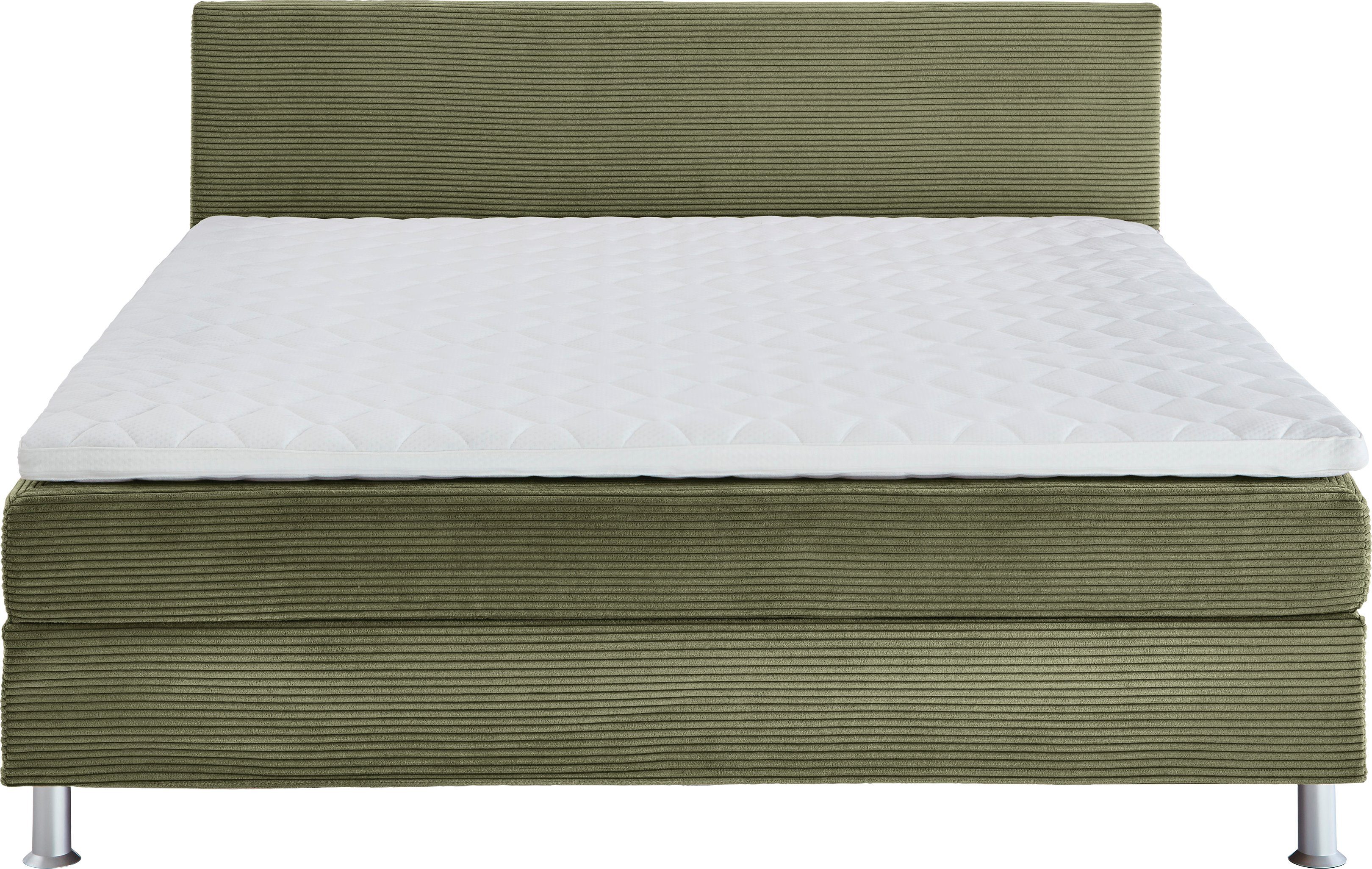 ATLANTIC home collection Boxspring Edison inclusief bonell-binnenveringsmatras en topmatras