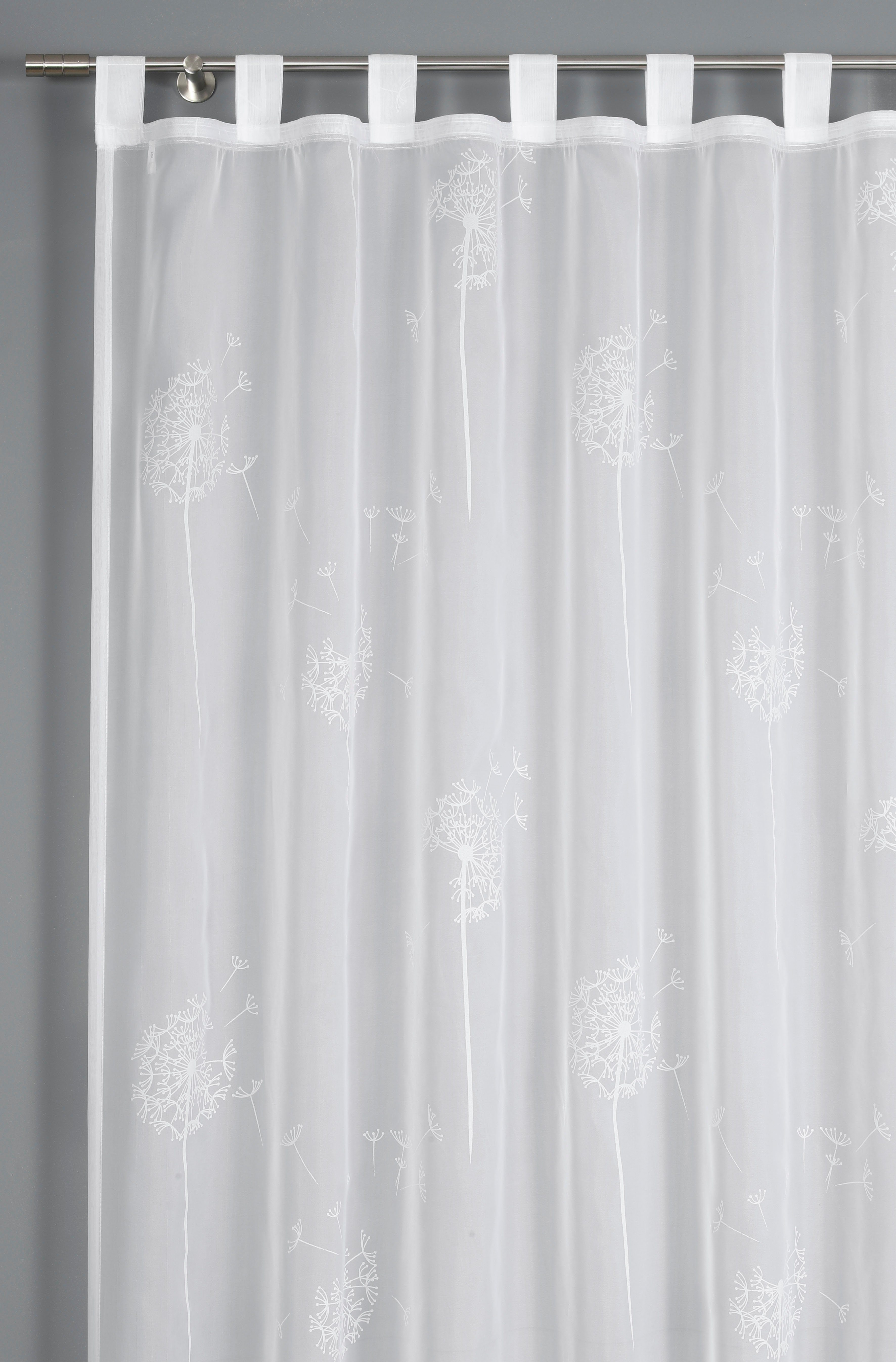 GARDINIA Gordijn Voile-Flock Stof voile-flock (1 stuk)