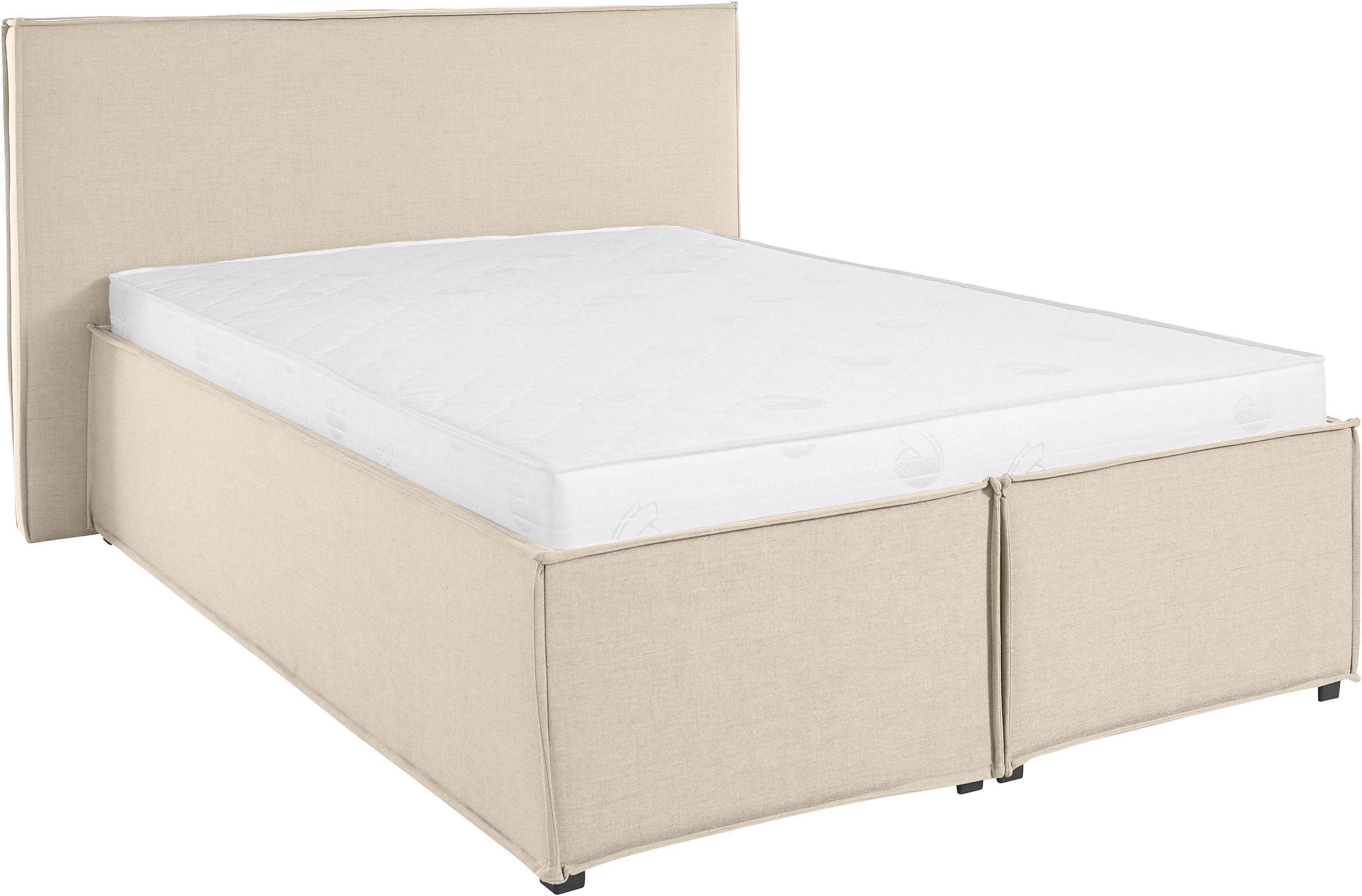 LeGer Home by Lena Gercke Gestoffeerd bed Isaline naar keuze zonder matras of met 3 matrassoorten, hoofdbordhoogte 107 cm