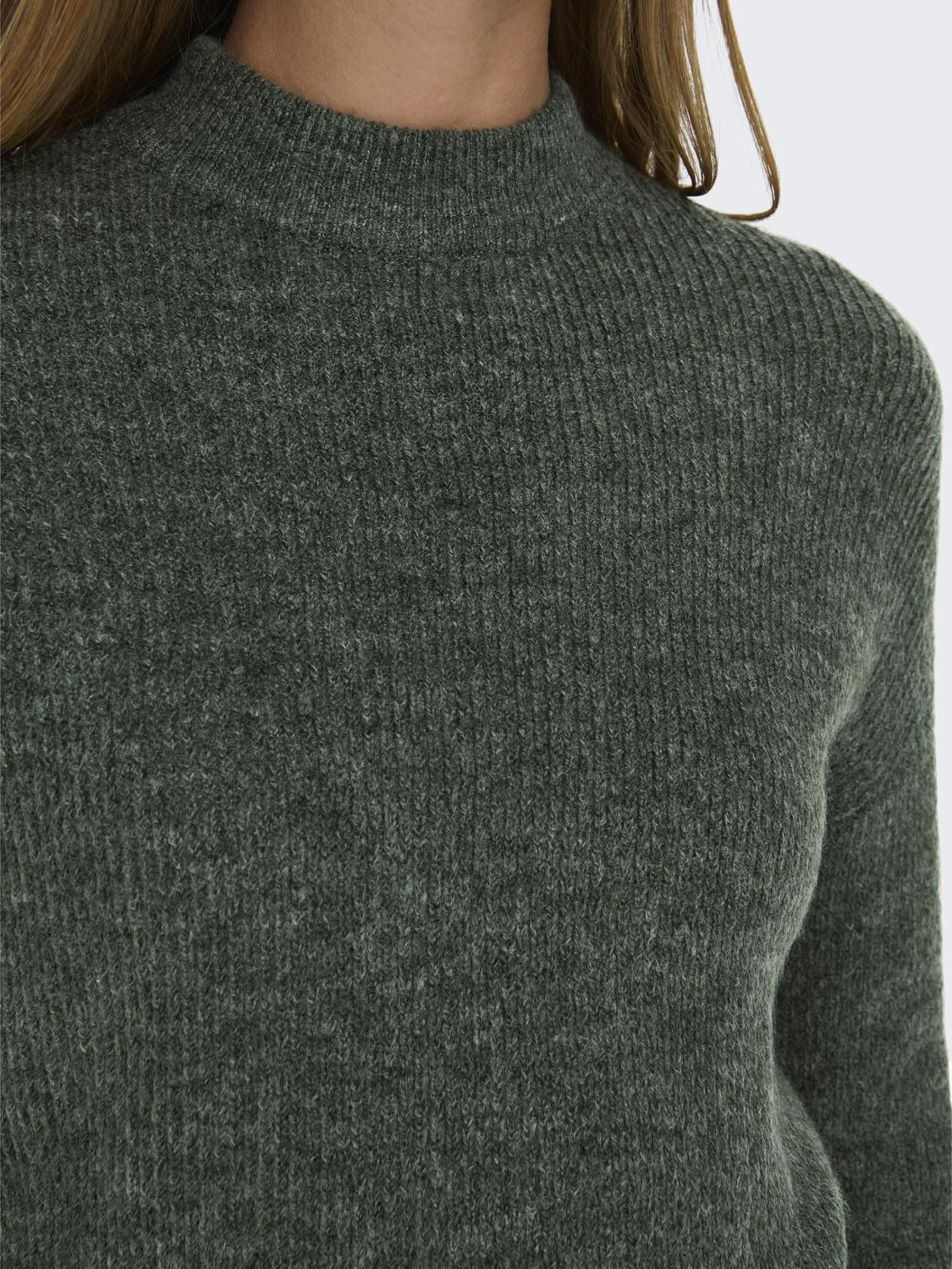 Only Gebreide trui ONLCAMILLA O-NECK L S PULLOVER KNT