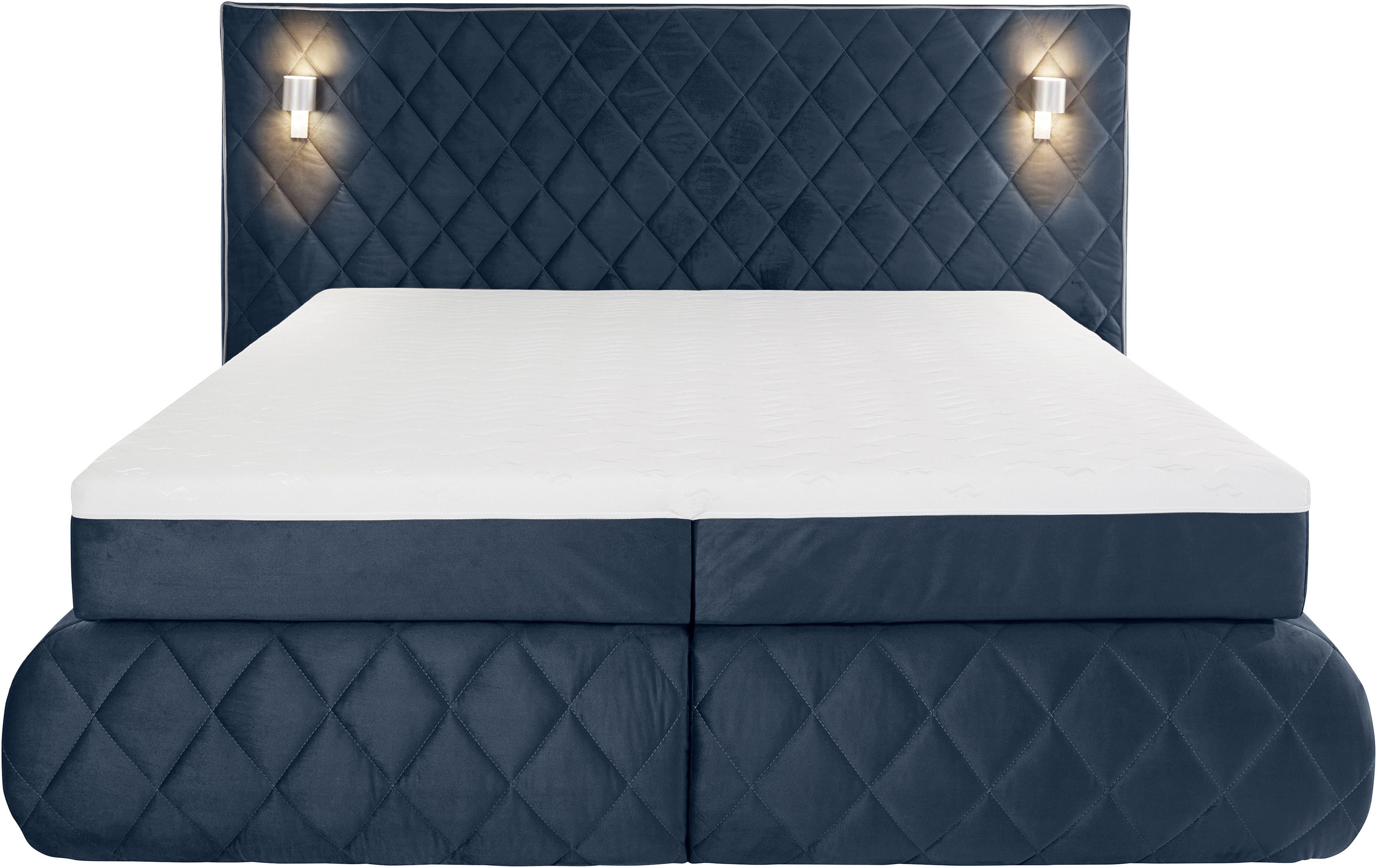 Places of Style Boxspring Alaric naar keuze met en zonder stralen, topmatras pocketvering