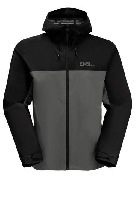 Jack Wolfskin Functioneel jack WEILTAL 2L JKT M Capuchon: vast verbonden met de jas