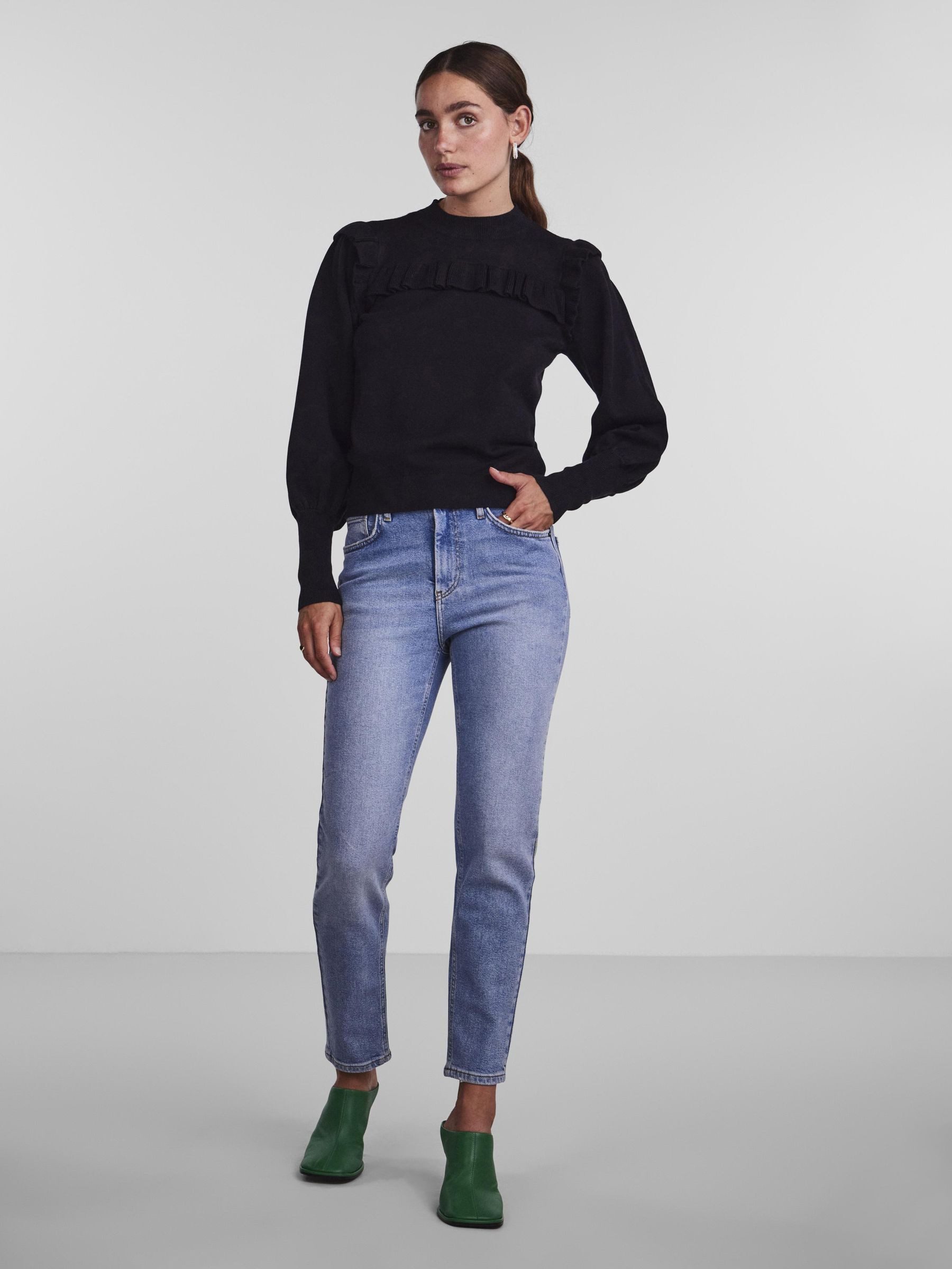 Y.A.S Trui met staande kraag YASJUM LS KNIT PULLOVER S. NOOS