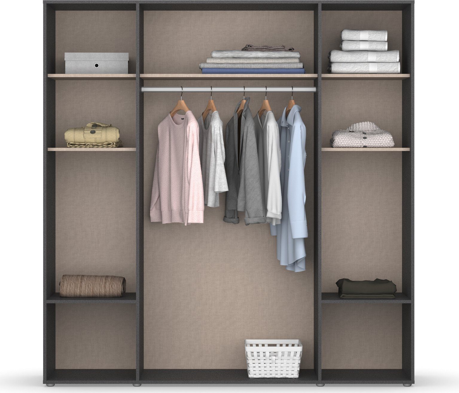 rauch Draaideurkast Kledingkast Kast Garderobe Wasmand NAGATA veel Opbergruimte
