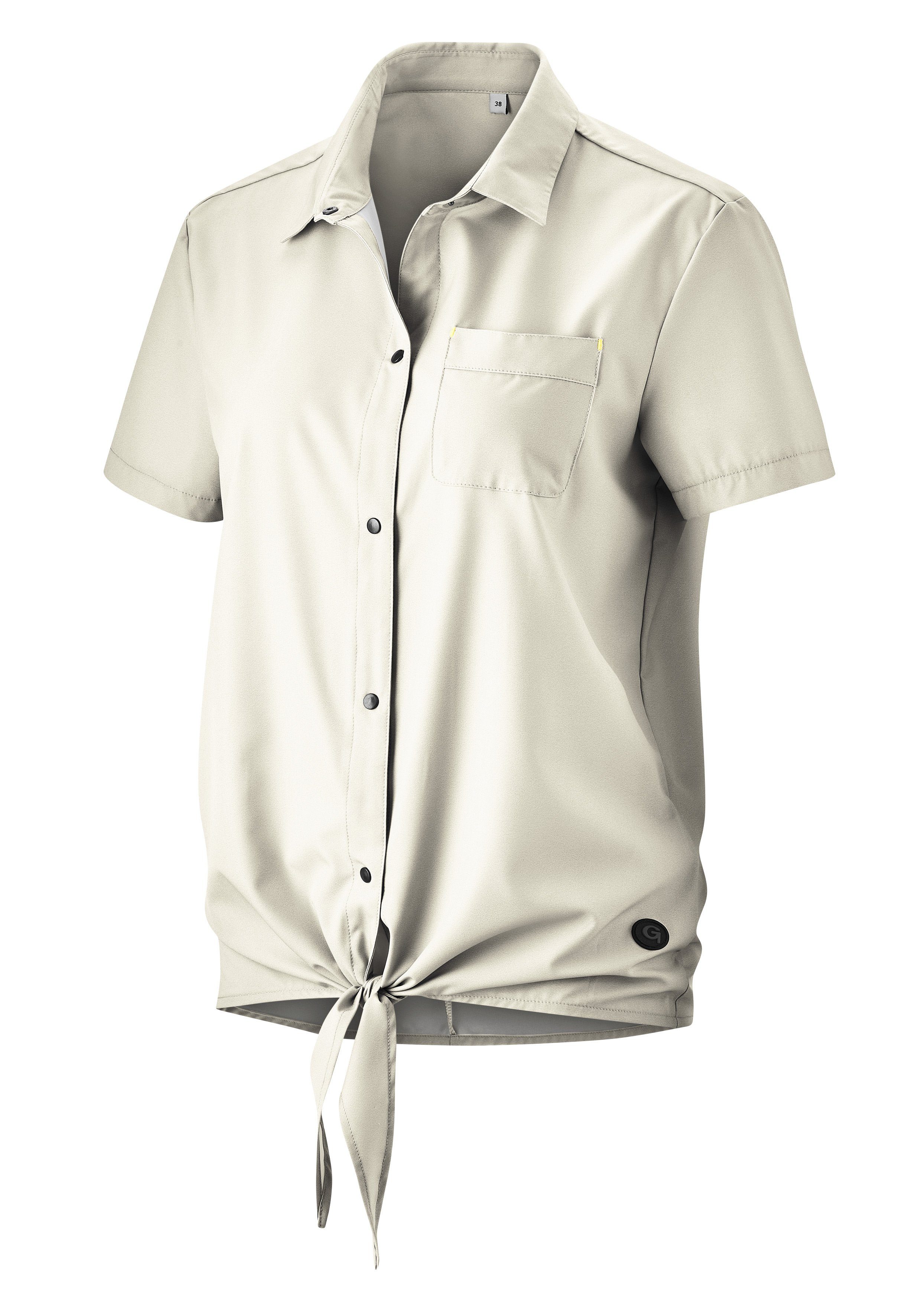 Gonso Fietsshirt MOLVENO Breedte-reguleerbare zoom door modieus bind-element