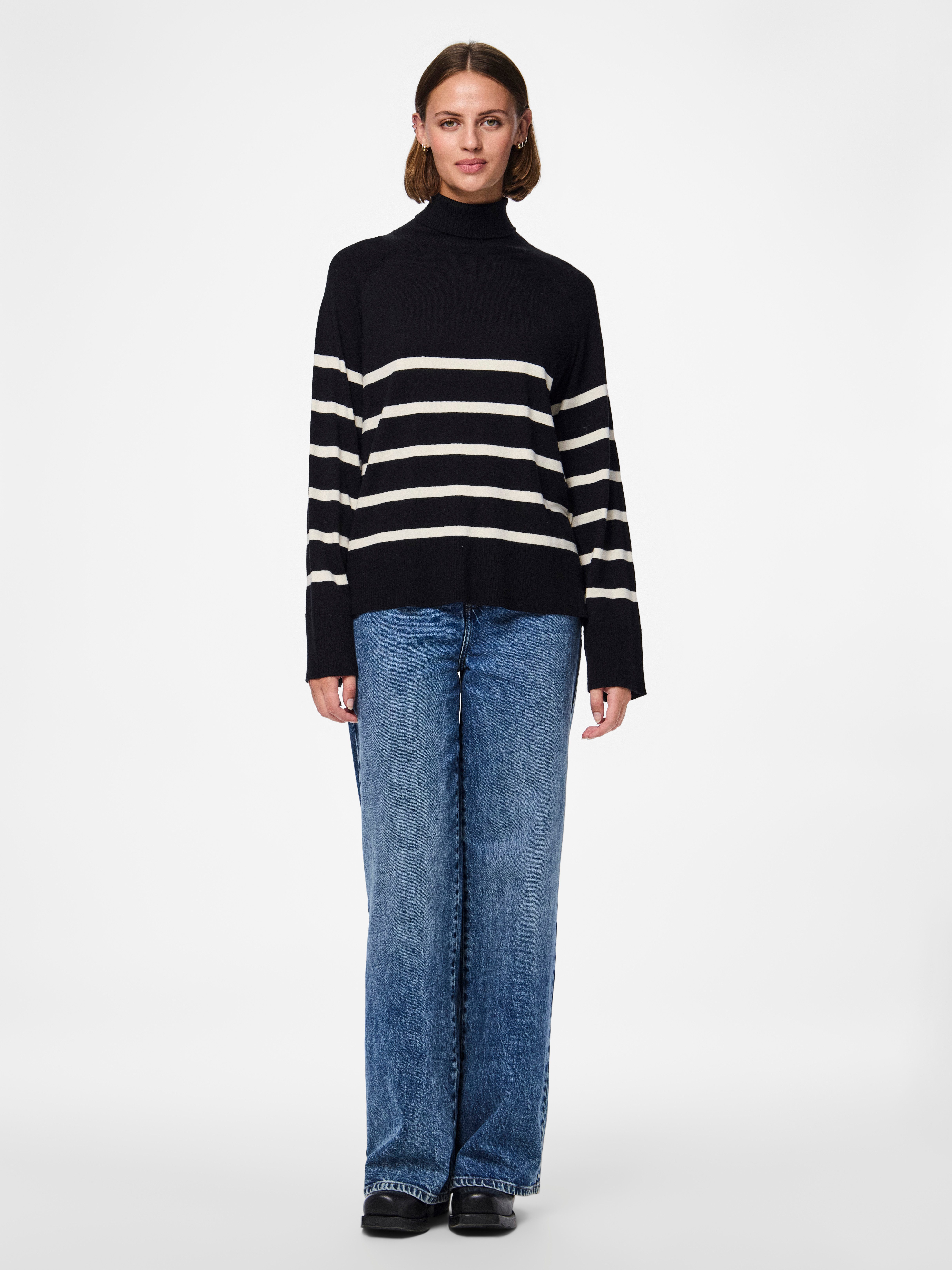 pieces Coltrui PCSIA LS ROLLNECK KNIT NOOS BC
