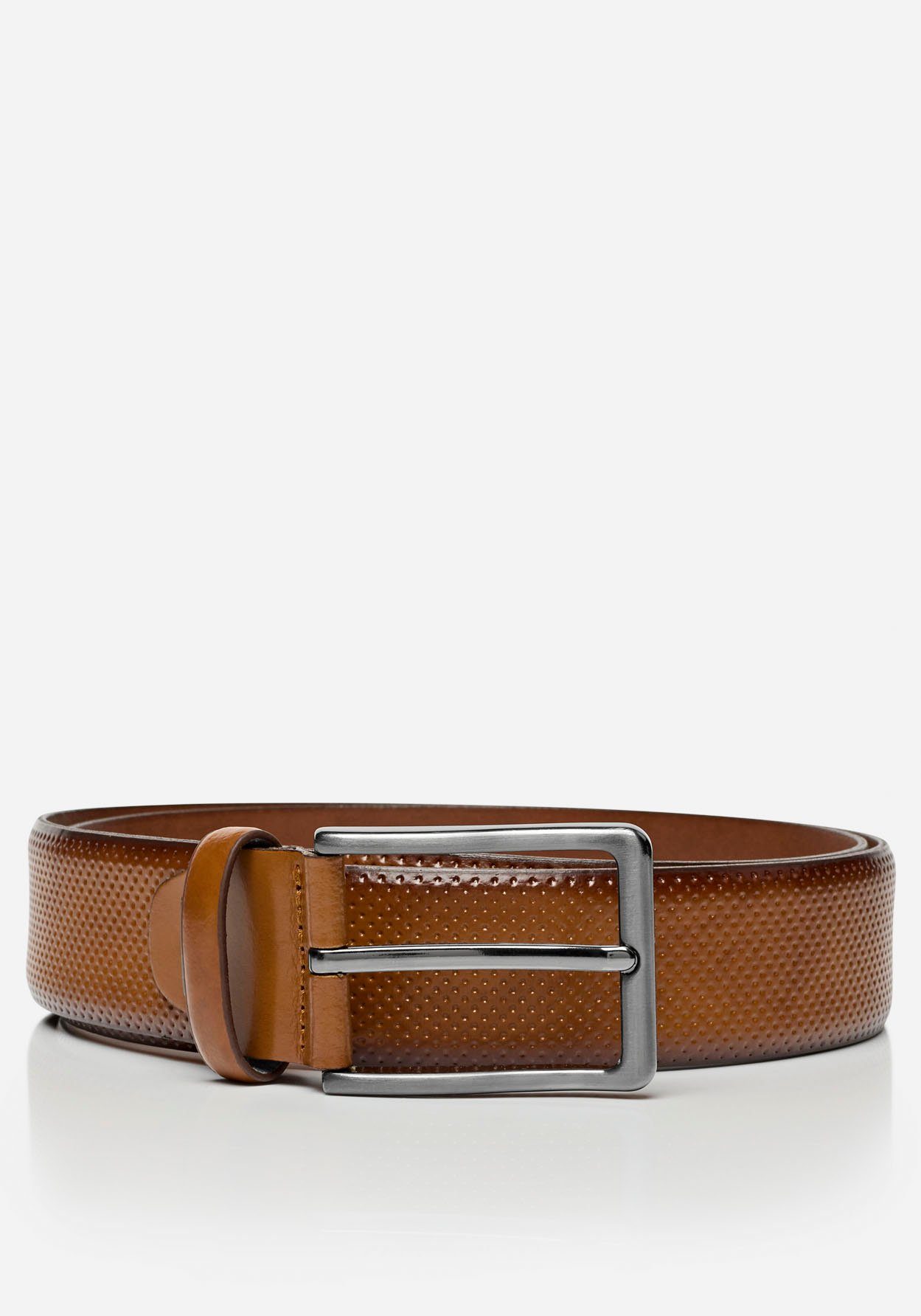 MONTI Leren riem CAMBRIDGE 3,5 cm breed, klassiek-business, inkortbaar, tot maat 125