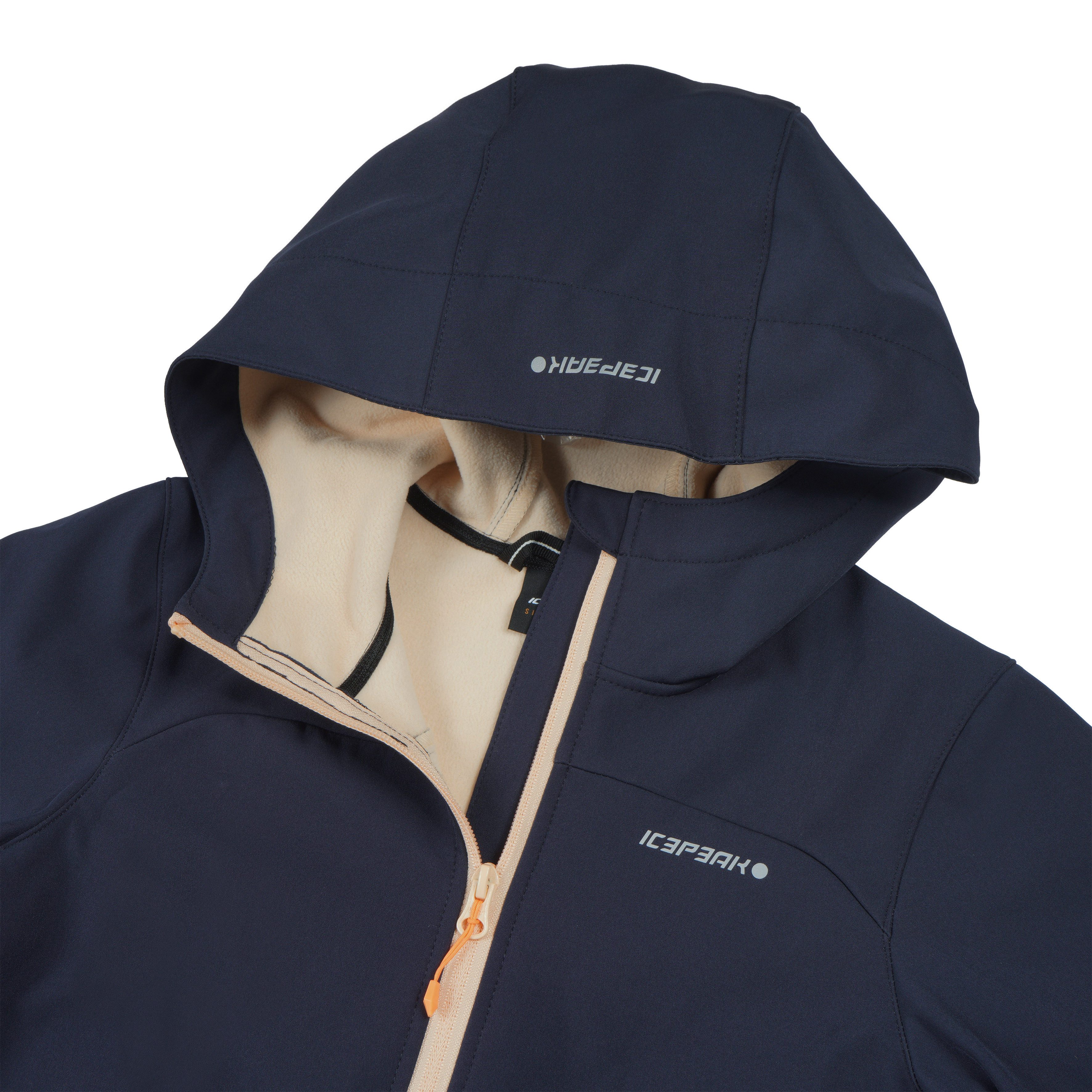 Icepeak Softshell-jack KULM JR met modieuze logo-opschriften (1 stuk)