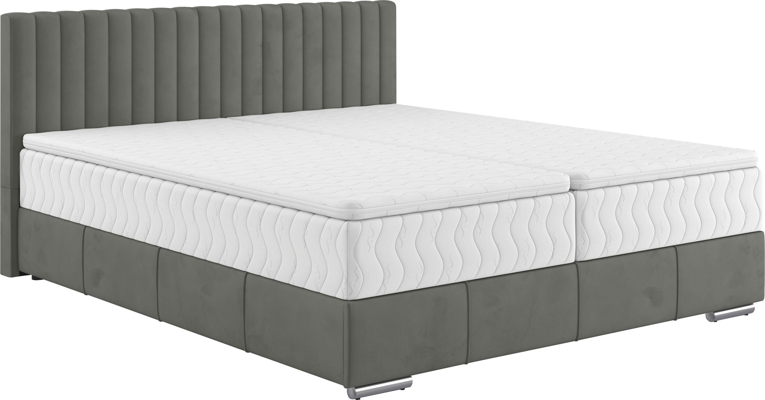 INOSIGN Boxspring Thor met bedbodem, incl. matras, topverkoper Topmatras en sierkussen, in verschillende hardheden beschikbaar