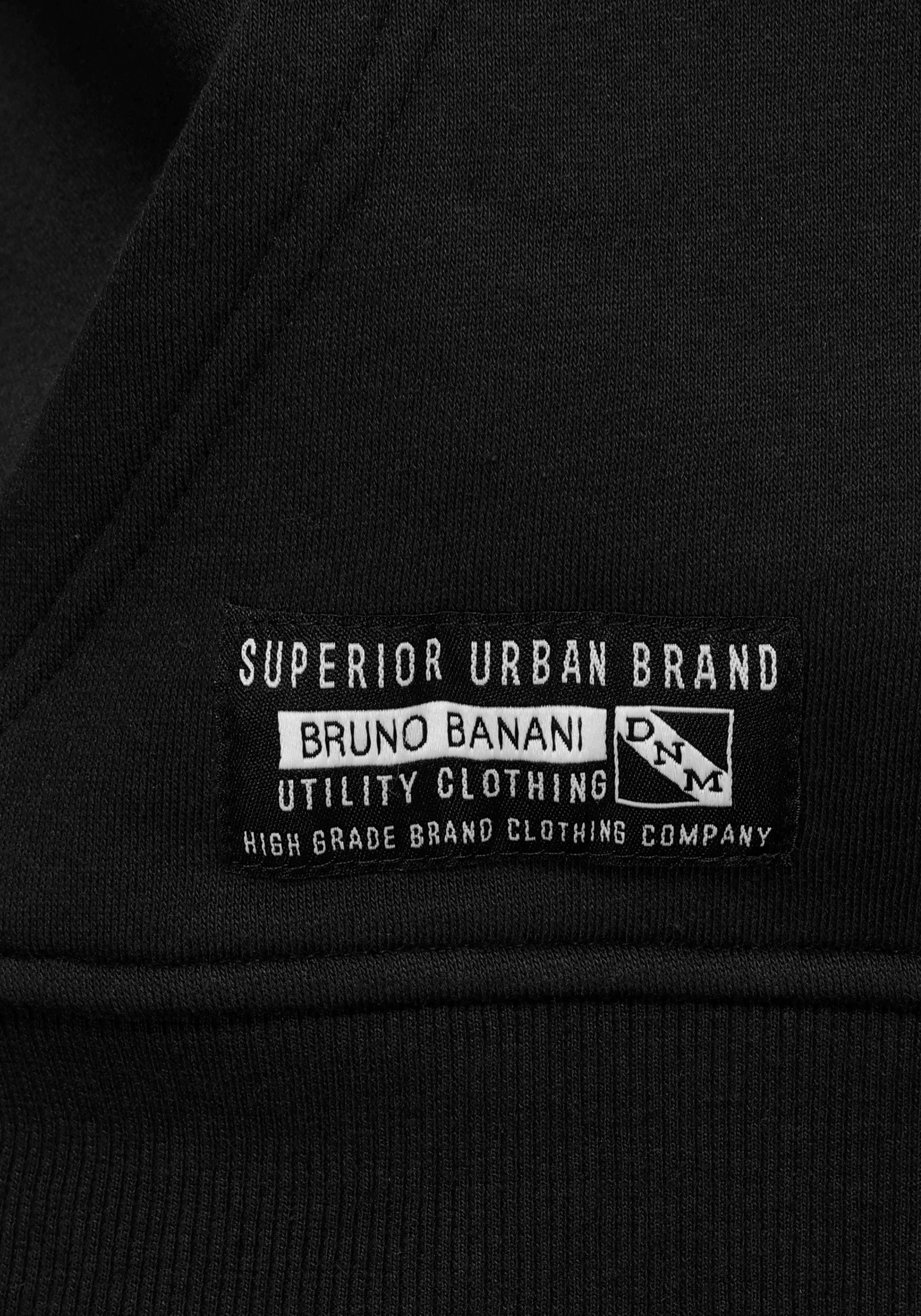 Bruno Banani Hoodie lange mouwen, smal gesneden, bedrukt ontwerp