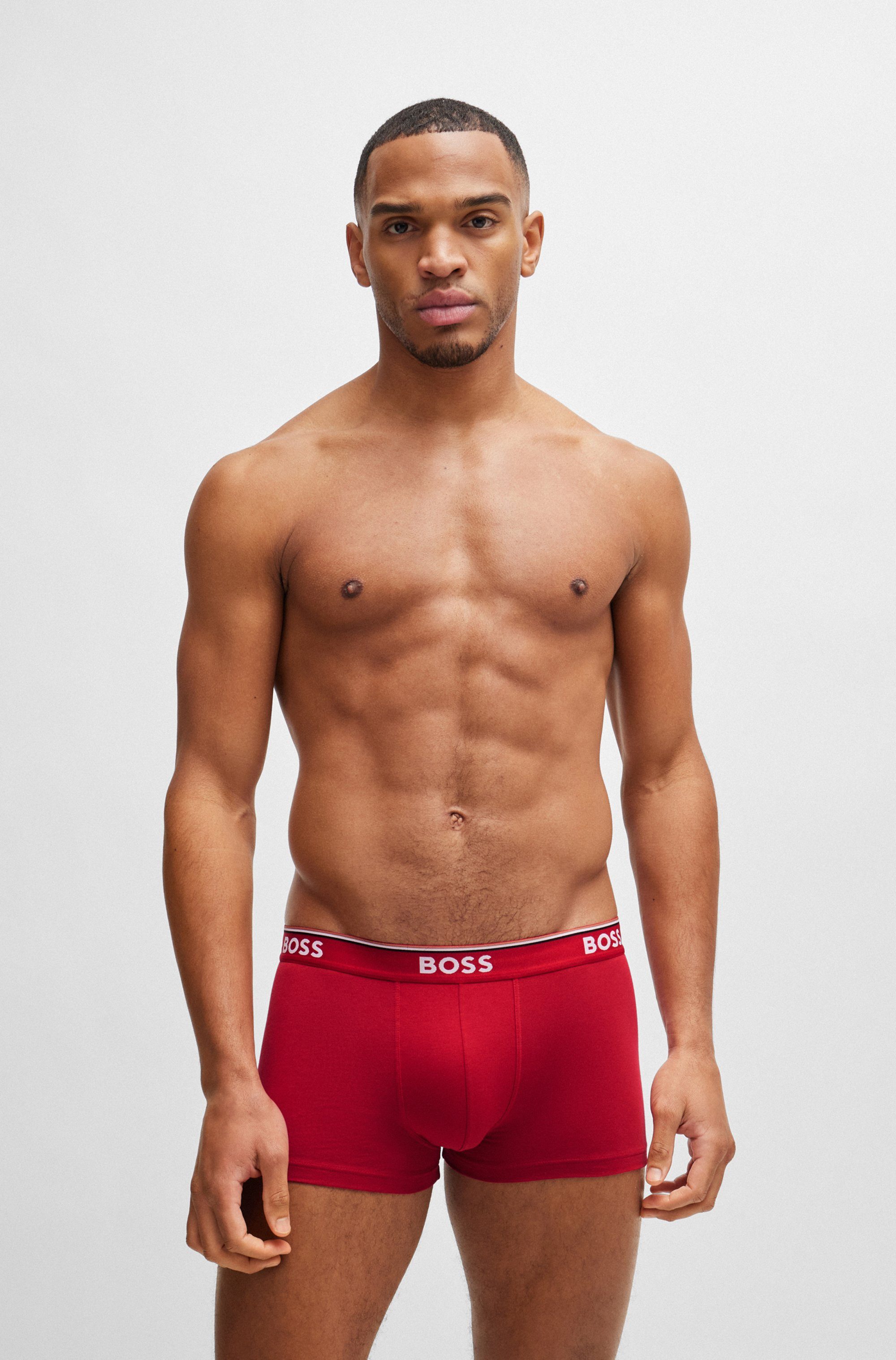 BOSS Boxershort met boss opdruk op de tailleband (3 stuks)