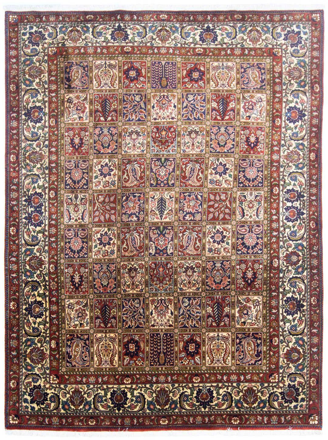 morgenland Wollen kleed Bachtiar velden Ruggine 274 x 215 cm Uniek exemplaar met certificaat