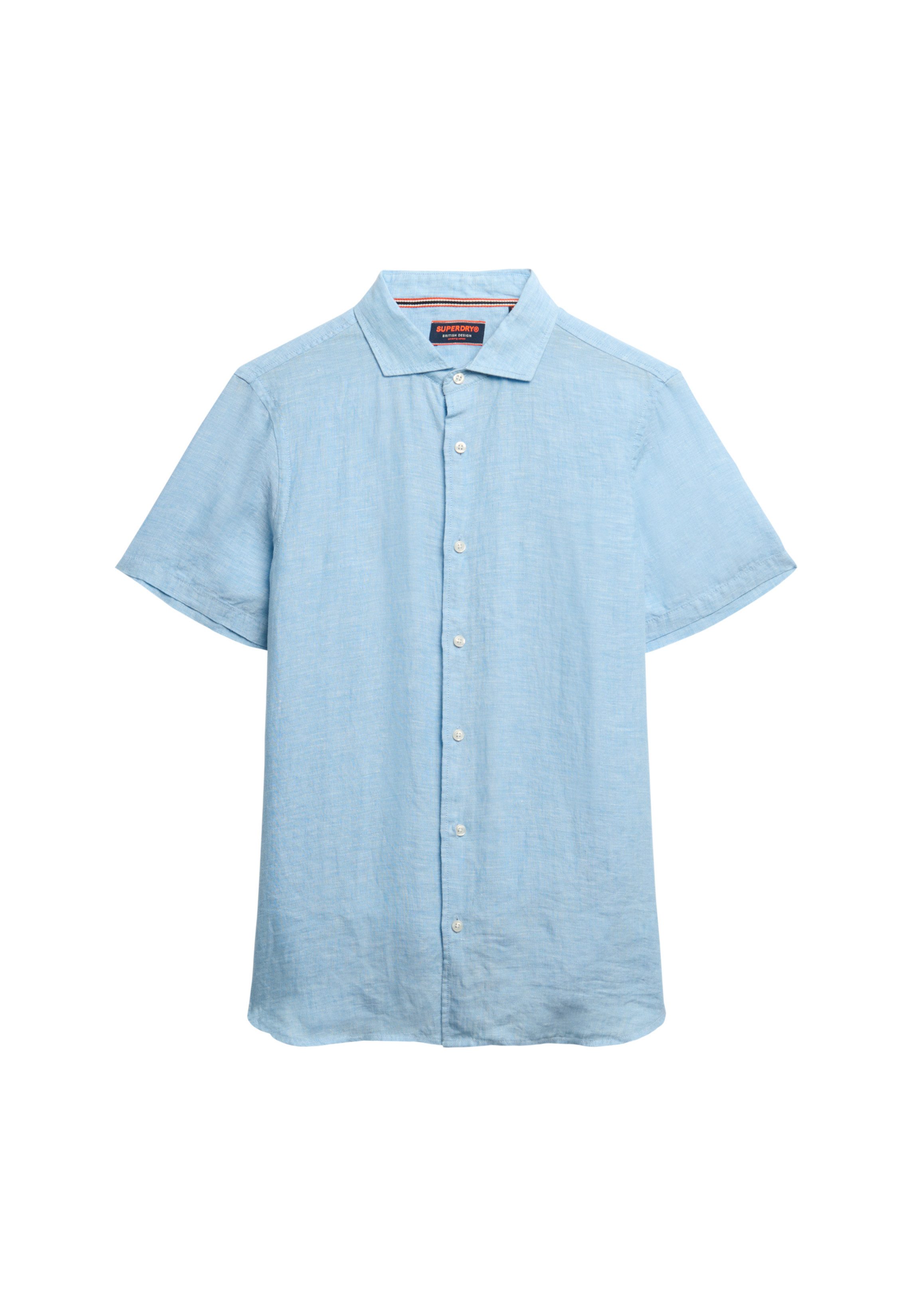 Superdry Overhemd met korte mouwen VACATION LINEN S/S SHIRT