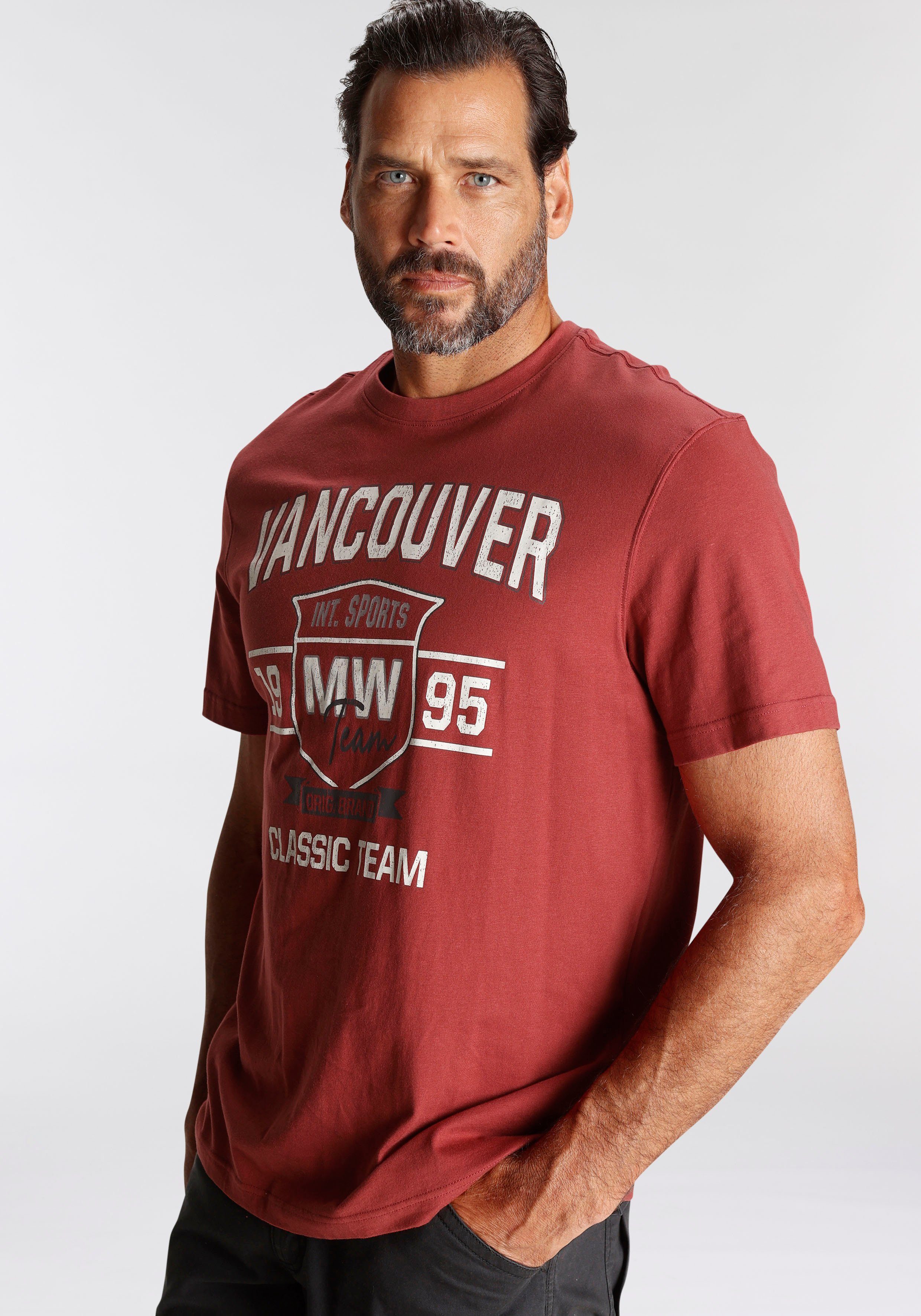 Man's World T-shirt Korte mouwen bedrukt ronde hals van katoen