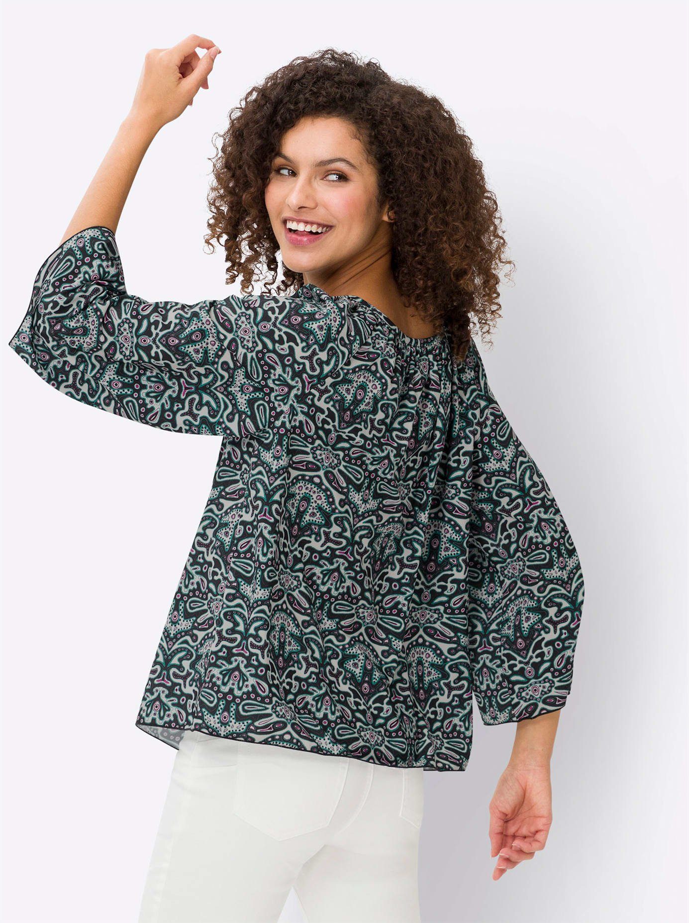 heine Gedessineerde blouse