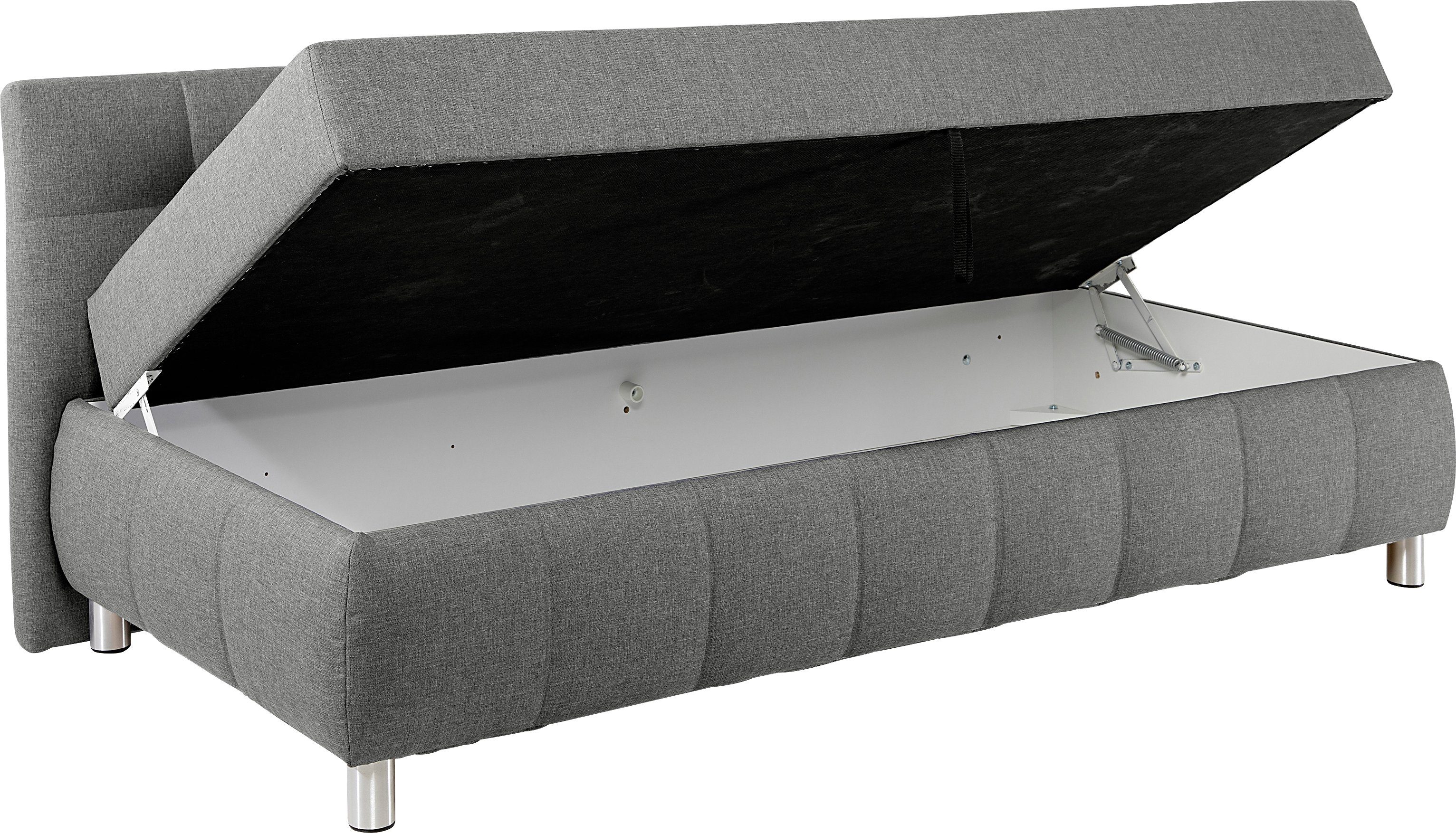 Maintal Bed Malea met bedkist, in 3 breedten, binnenvering- of bonell-matras ter keuze