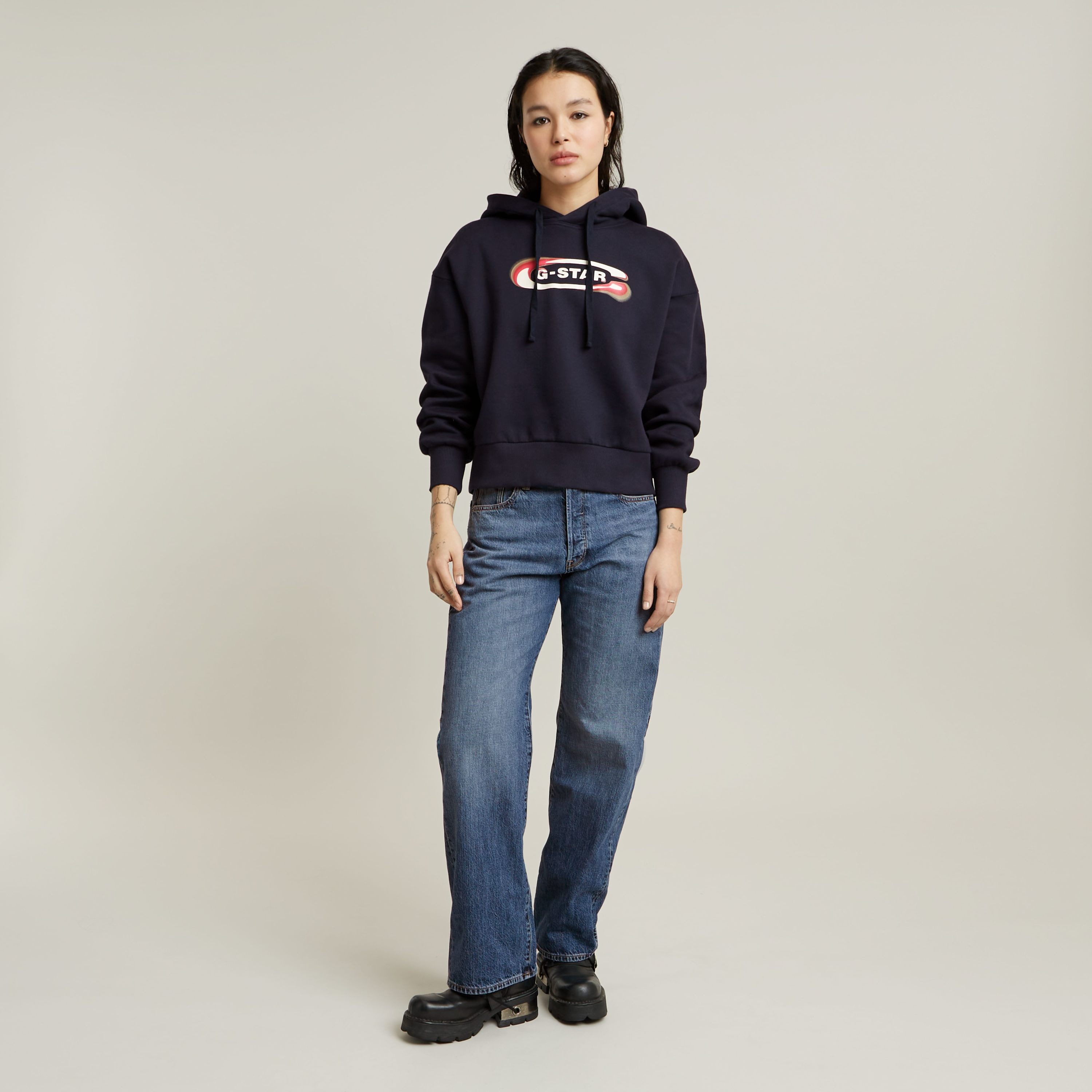 G-Star RAW Hoodie Old Skool Logo Loose