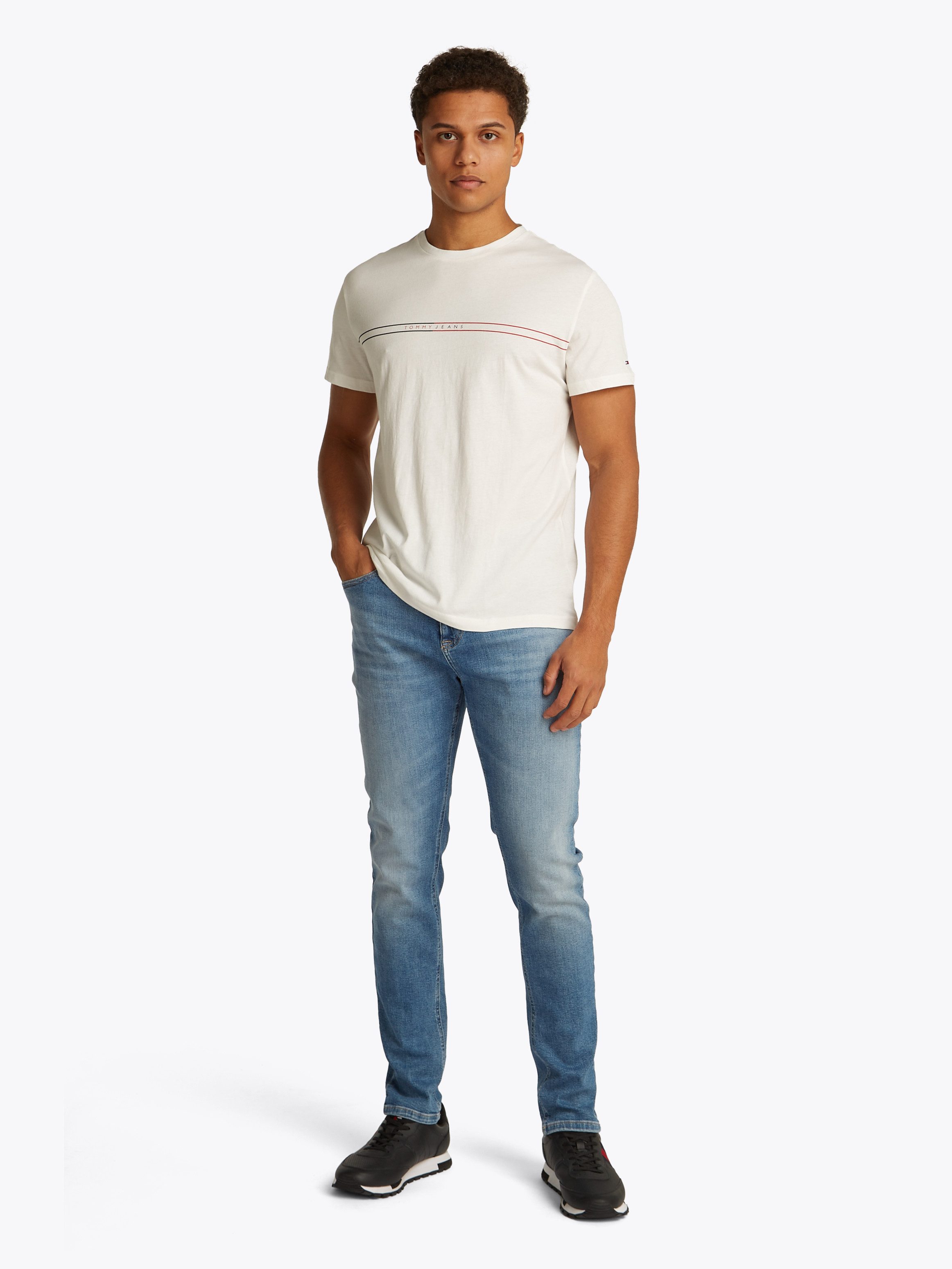 TOMMY JEANS T-shirt TJM SLM ENTRY GRPHC T EXT 2 PCK (set, 2-delig, 2 stuks)