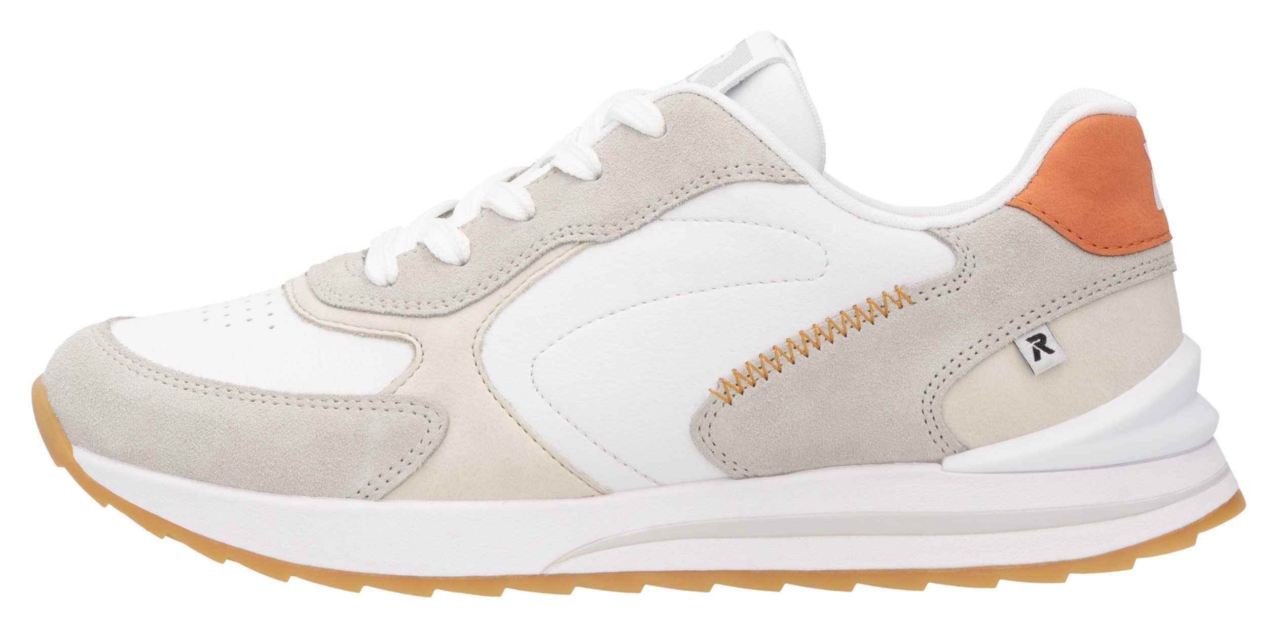 RIEKER Sport Sneakers met sleehak , lage schoen, veterschoen, vrijetijdssneaker met zachte inlegzool