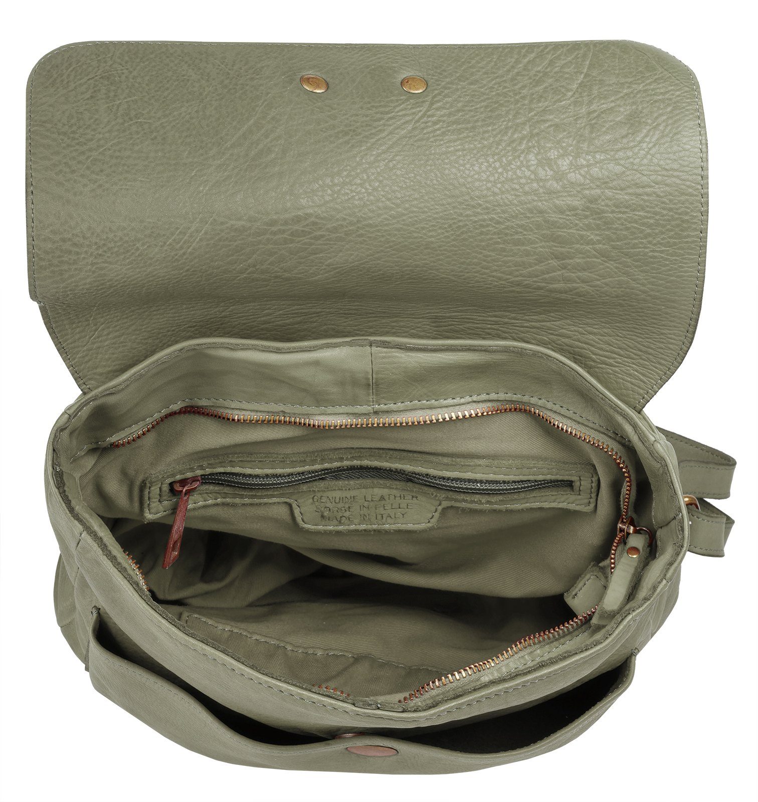 Samantha Look Rugzak echt leer, made in italy