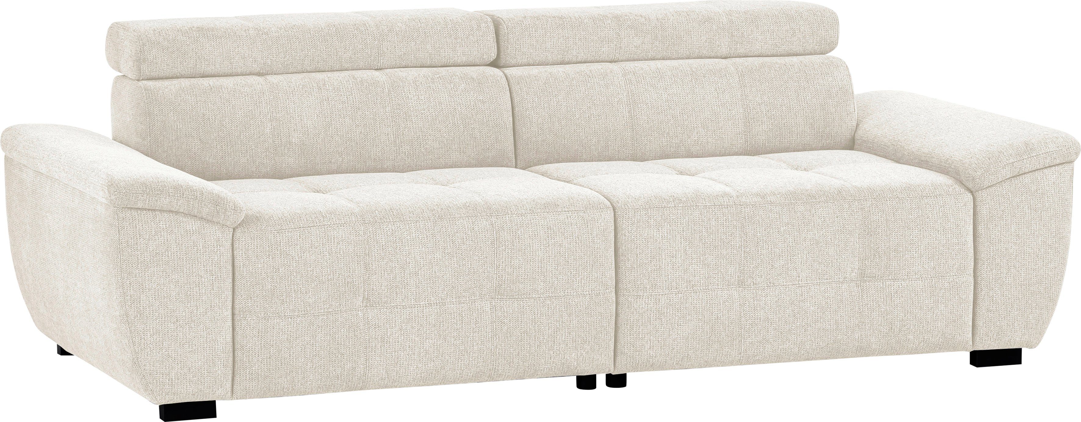 exxpo - sofa fashion Megabank Exxpo MAVERICK, zachte bekleding, hoog zitcomfort incl. verstelbare hoofdsteunen, complexe detailafwerking
