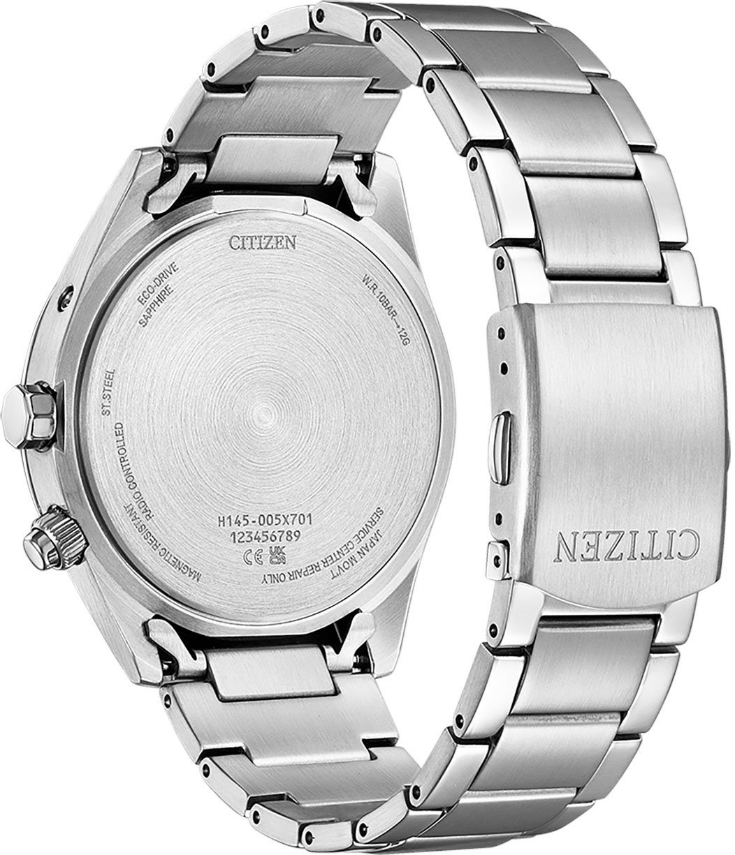 Citizen Radiografisch horloge Polshorloge, herenhorloge, solar, leren band, saffierglas, datum