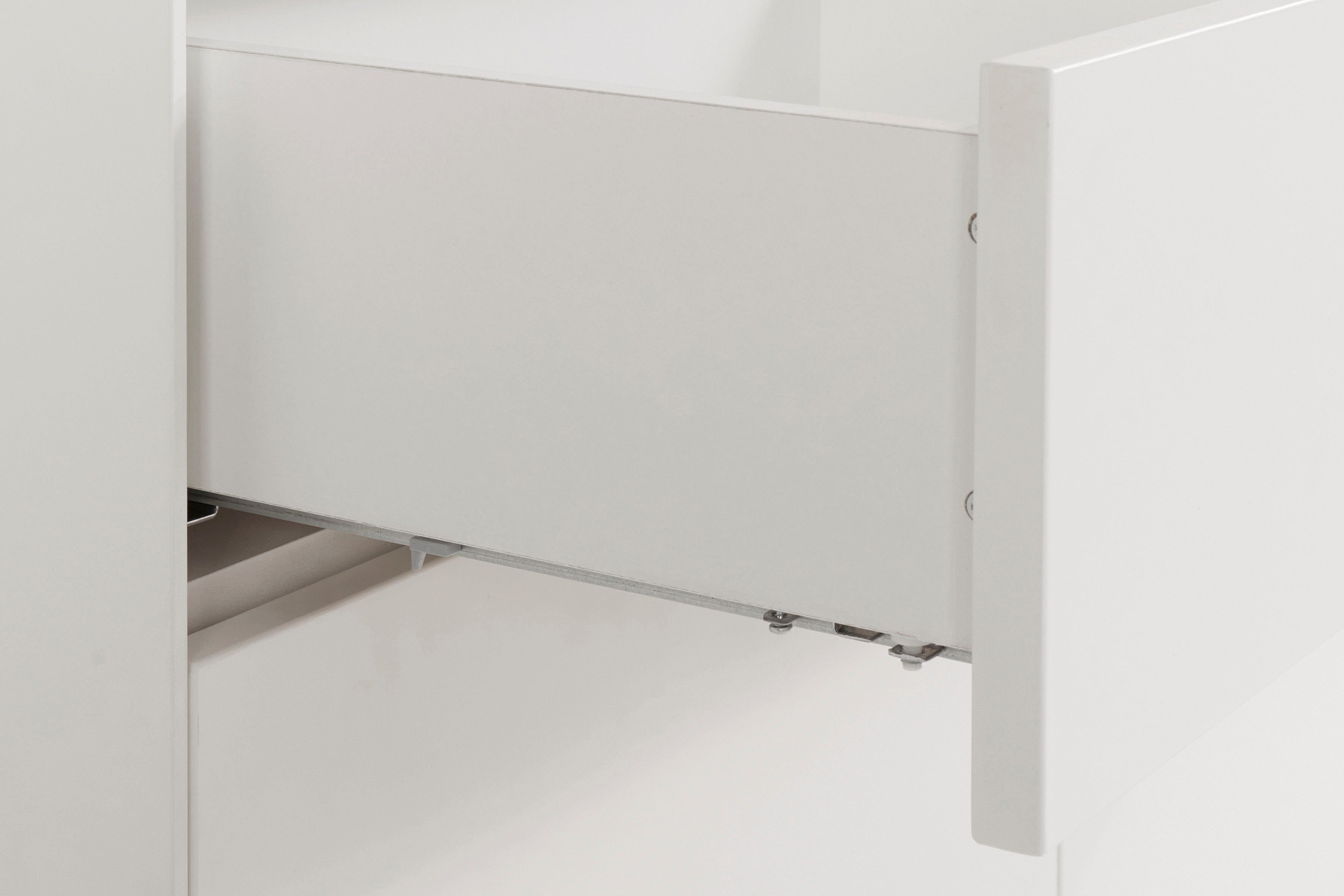 LeGer Home by Lena Gercke Highboard Essentials Hoogte: 144 cm, MDF gelakt, push-to-open functie