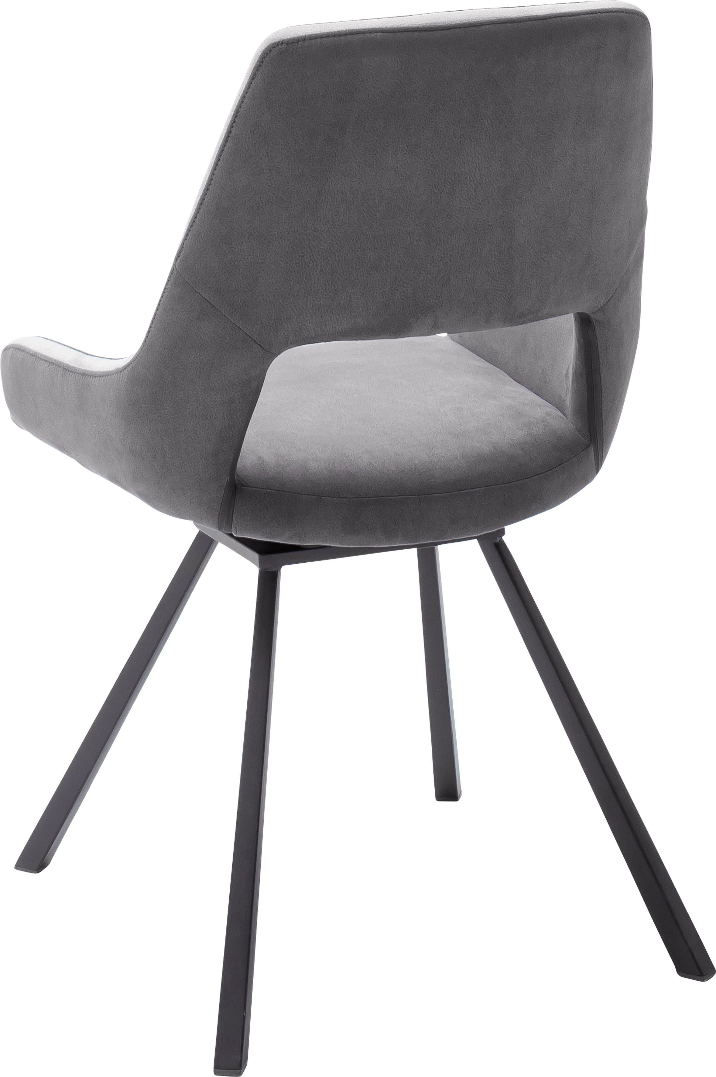 MCA furniture Eetkamerstoel Bayonne 2-set, stoel 180° draaibaar, belastbaar tot 120 kg, zithoogte ca. 50 cm (set, 2 stuks)