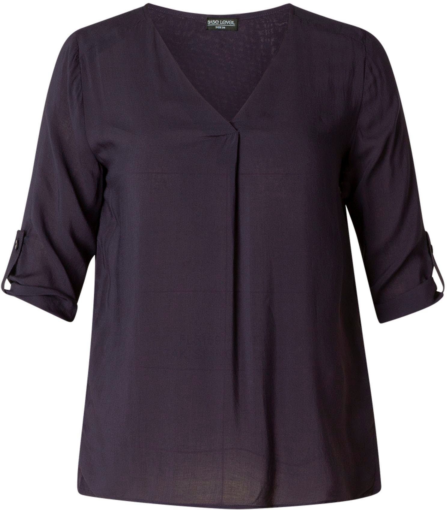 Base Level Shirtblouse met v-hals