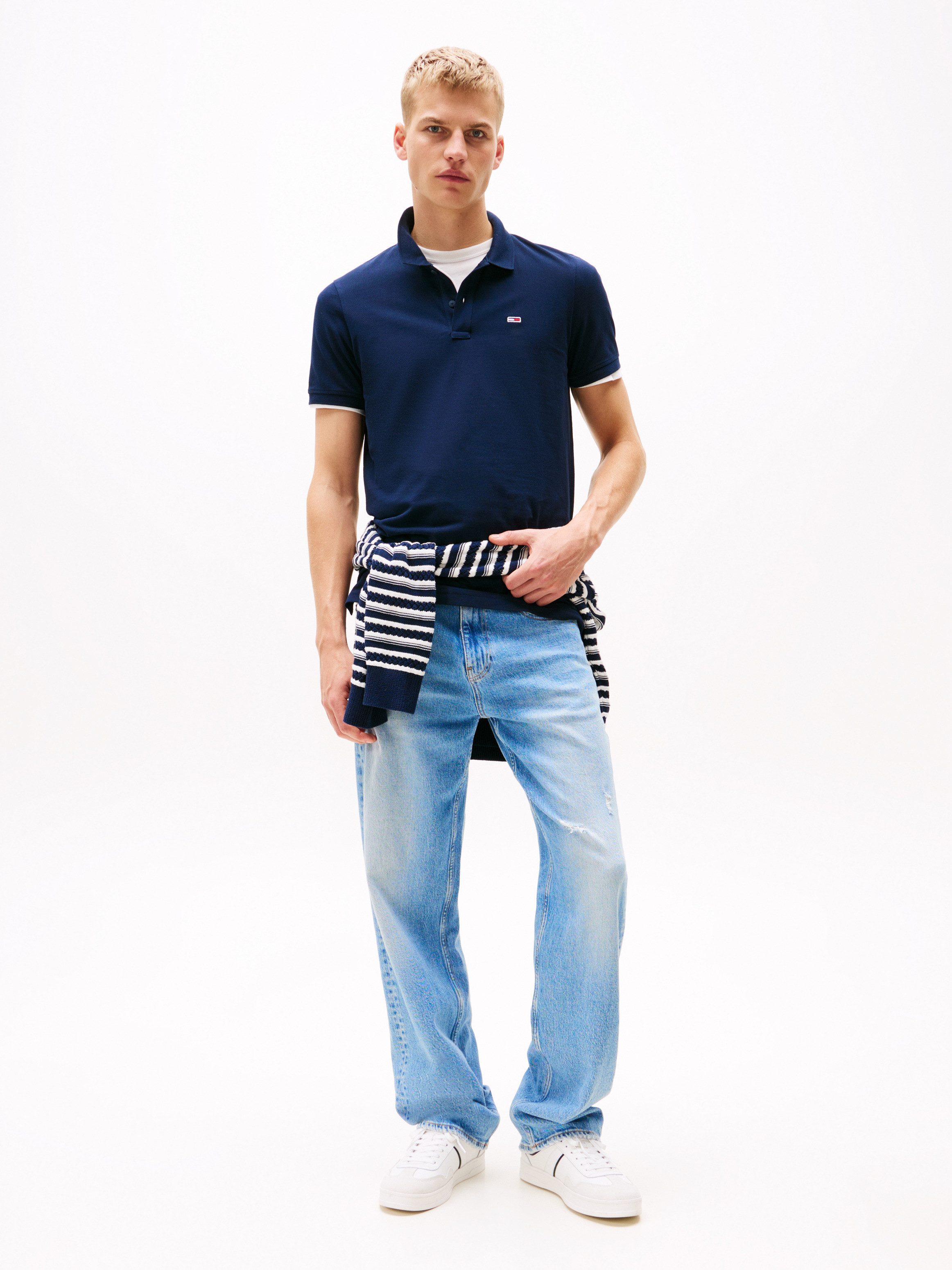 TOMMY JEANS Poloshirt TJM SLIM PLACKET POLO EXT