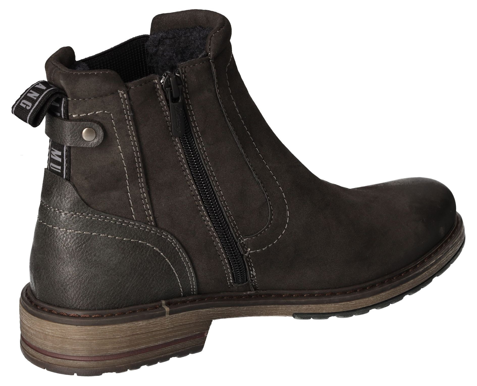 Mustang Shoes Chelsea-boots slip-on boots, ankle boots, block heel, side stretch insert
