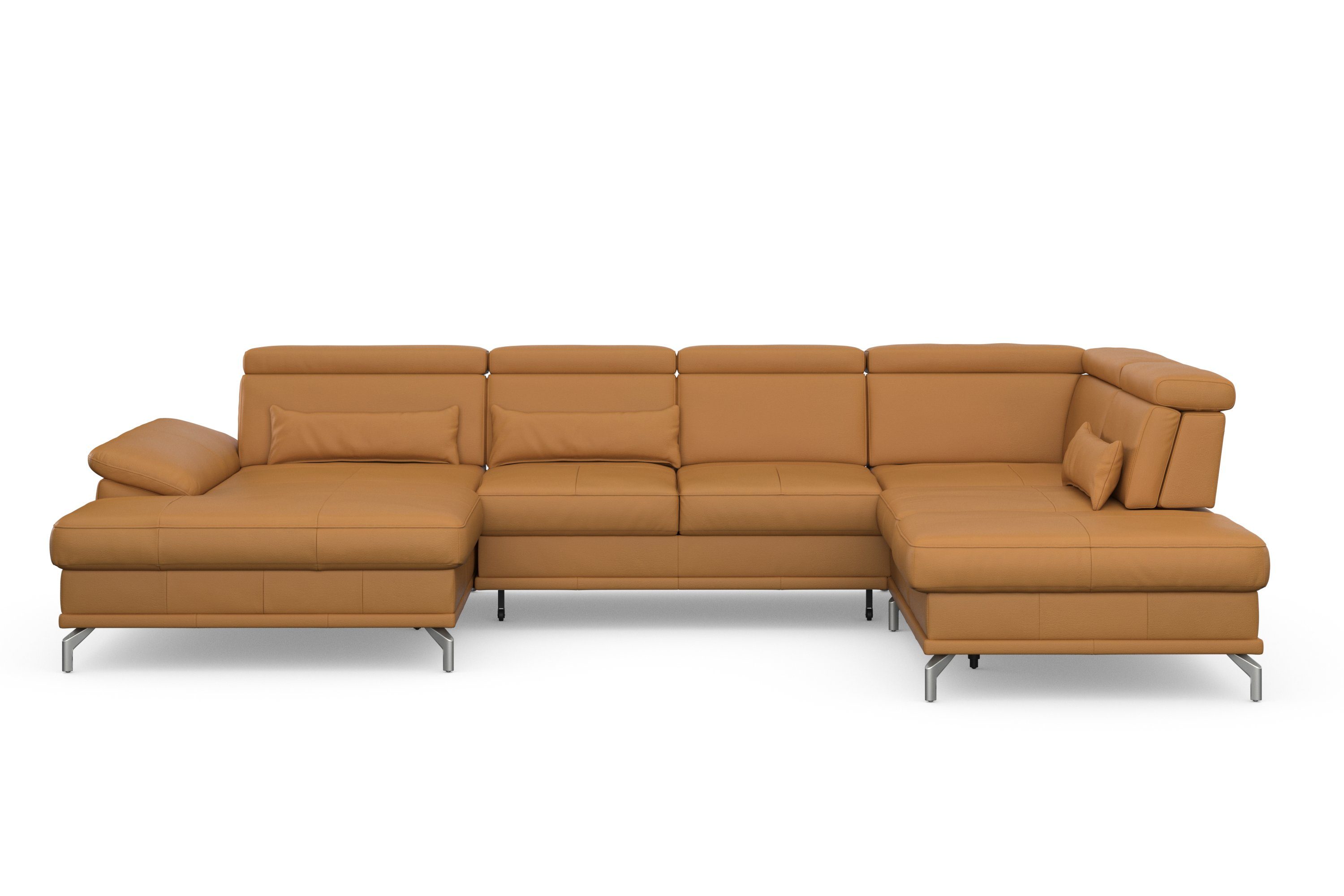 sit&more Zithoek Cabrio U-vorm, met zitdiepteverstelling, arm- en hoofdsteunverstelling