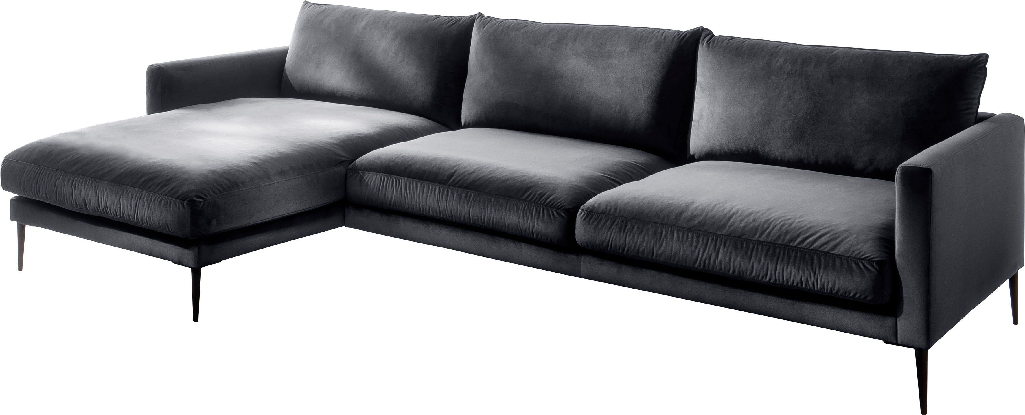 Trends by HG Hoekbank Svea L-vorm Récamier rechts of links, met metalen voet, vrij plaatsbaar
