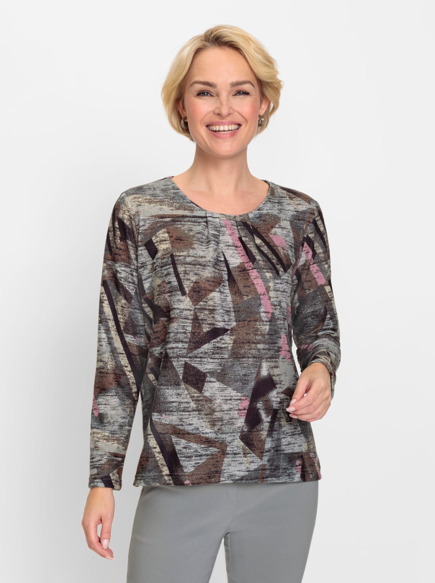Classic Shirt met lange mouwen Wintershirt (1-delig)