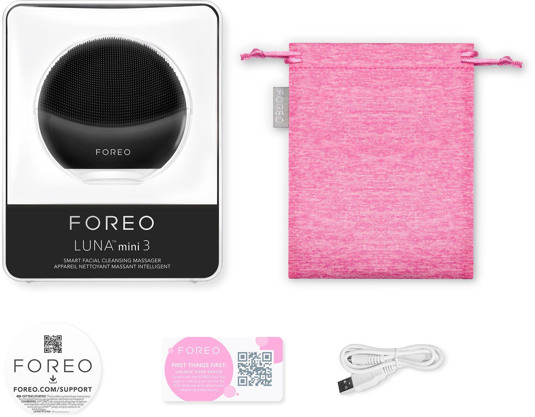 FOREO Elektrische gezichtsreinigingsborstel LUNA mini 3 voor elk huidtype