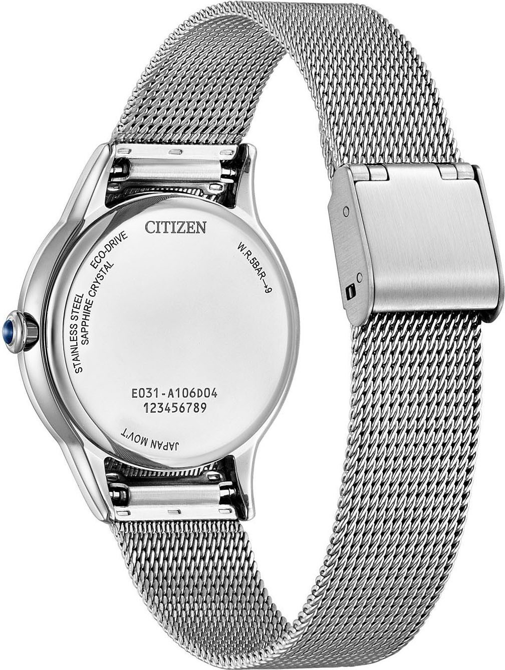 Citizen Solarhorloge Horloge, dameshorloge, stalen band, analoog