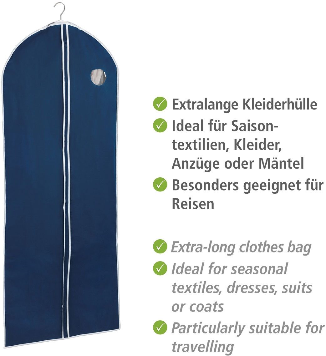 WENKO Kledinghoes Modell Air 150 x 60 cm, met rits, zichtvenster & kleerhanger uitsparing (set, 4 stuks)