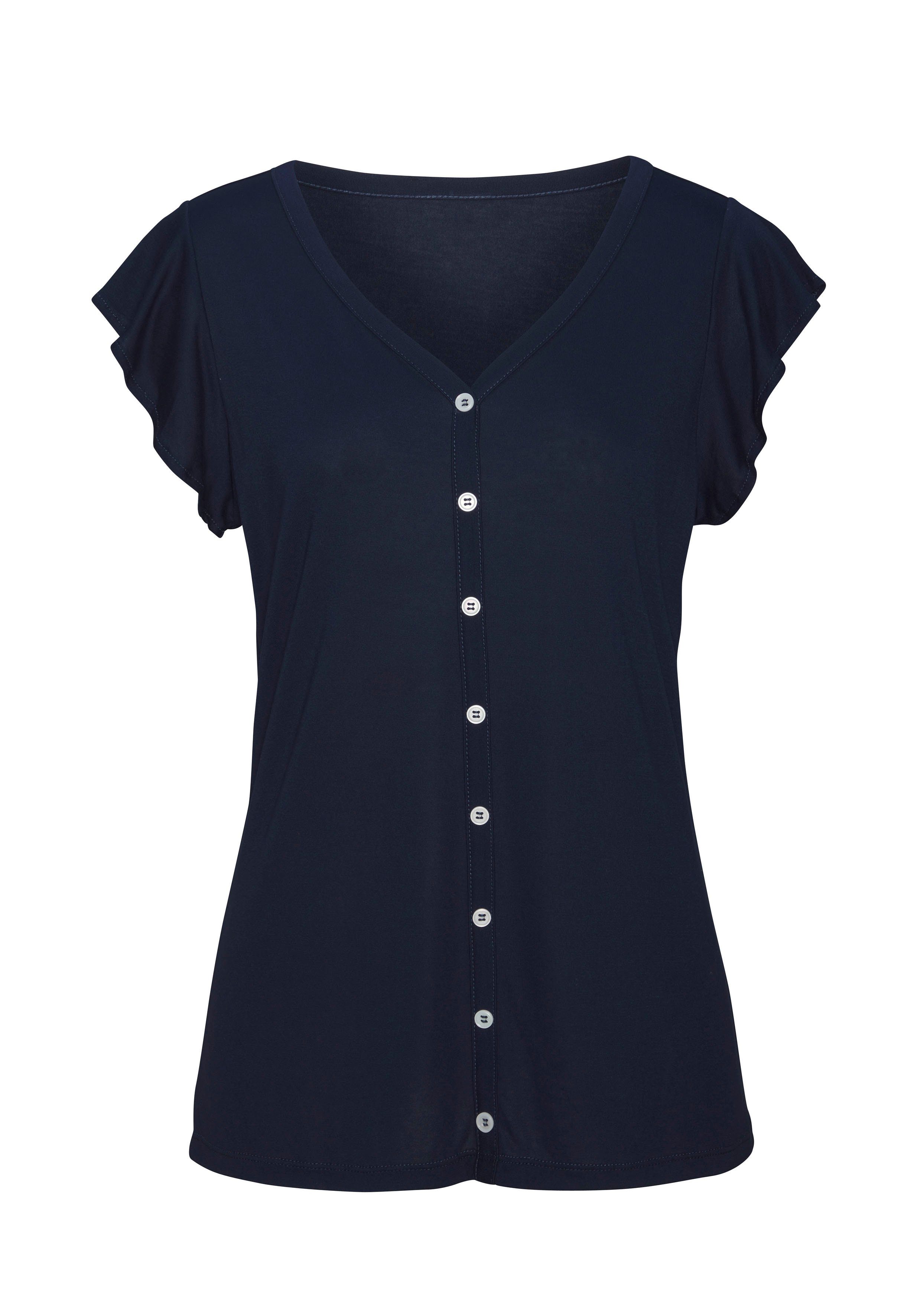 Vivance Shirt Met sierknoopsluiting van zachte viscosekwaliteit (2-delig, Set van 2)