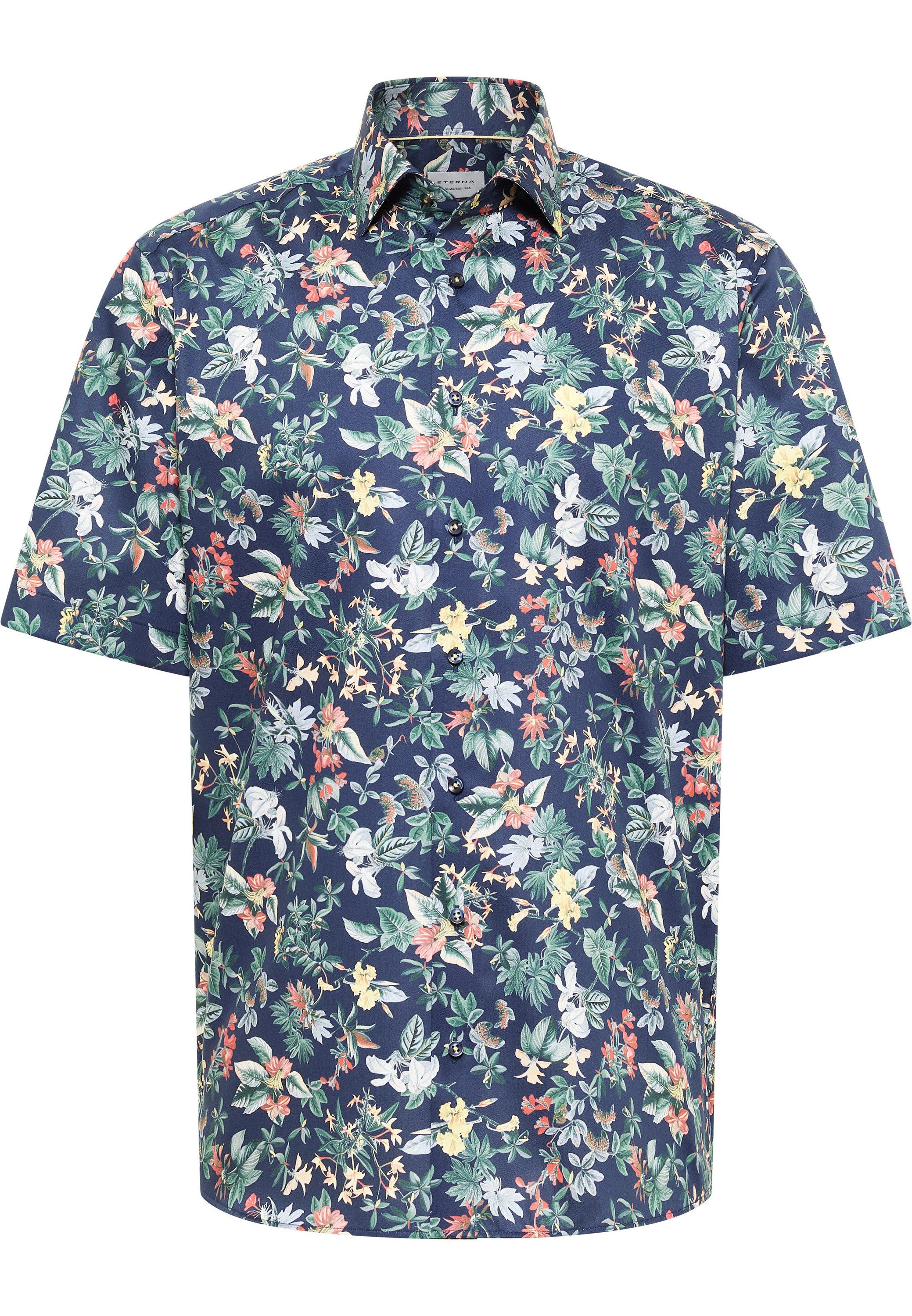 Eterna Overhemd met korte mouwen Comfort fit NON IRON (strijkvrij)