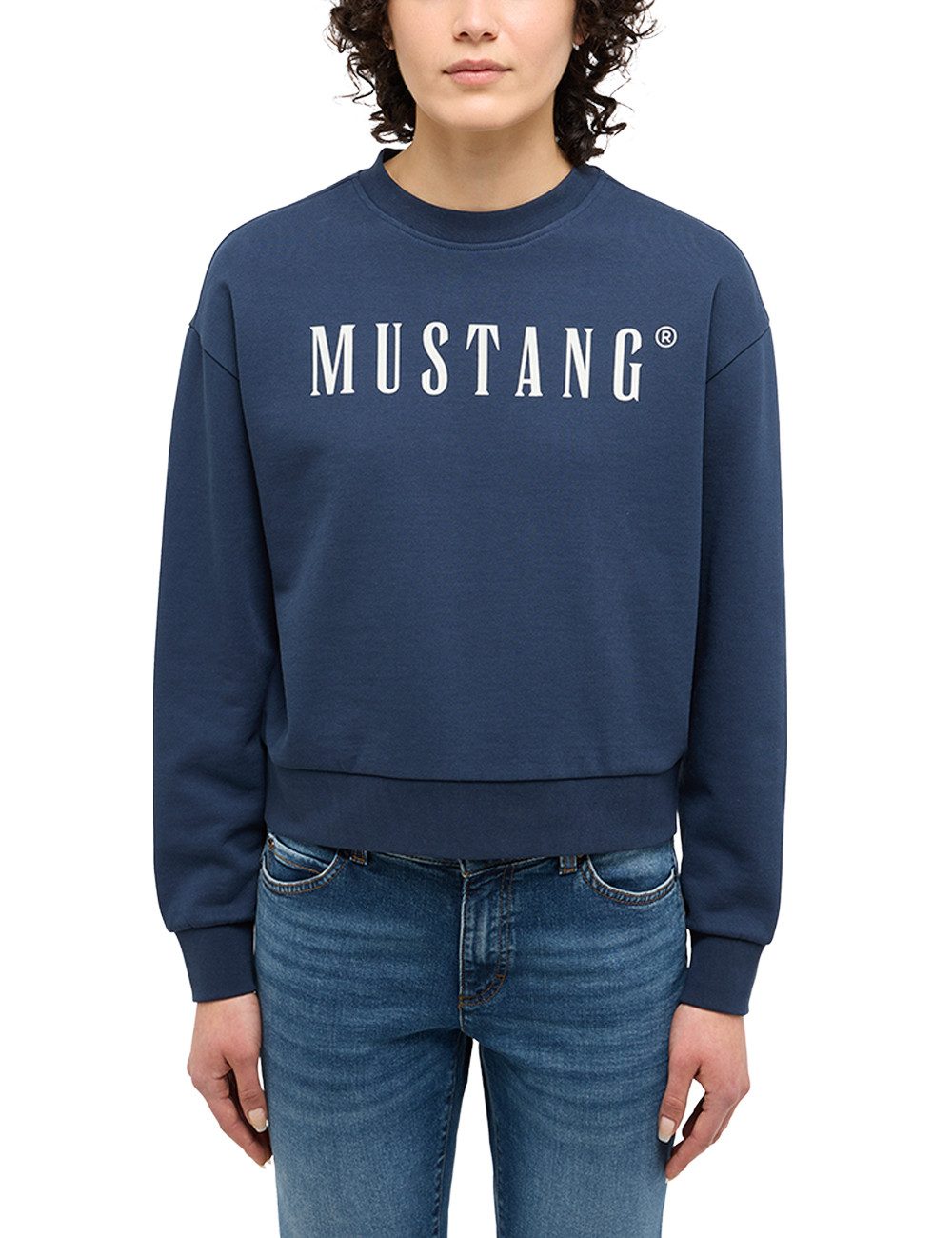 MUSTANG Sweatshirt Style Lindsey dames truien & sweaters maat S blauw