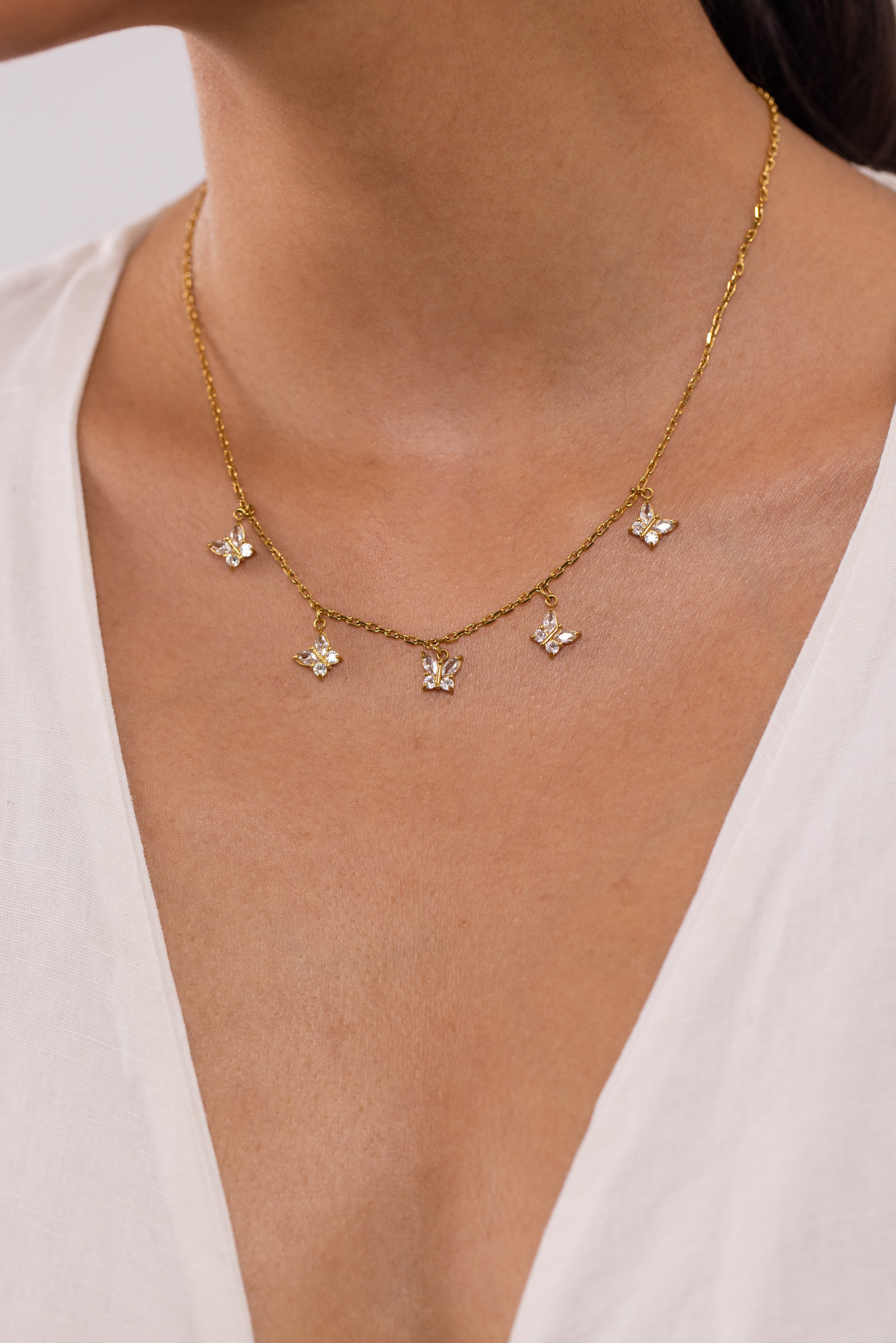 Purelei Ketting met hanger Sieraden cadeau vlinder, 22211-Halsketting-Vlinder