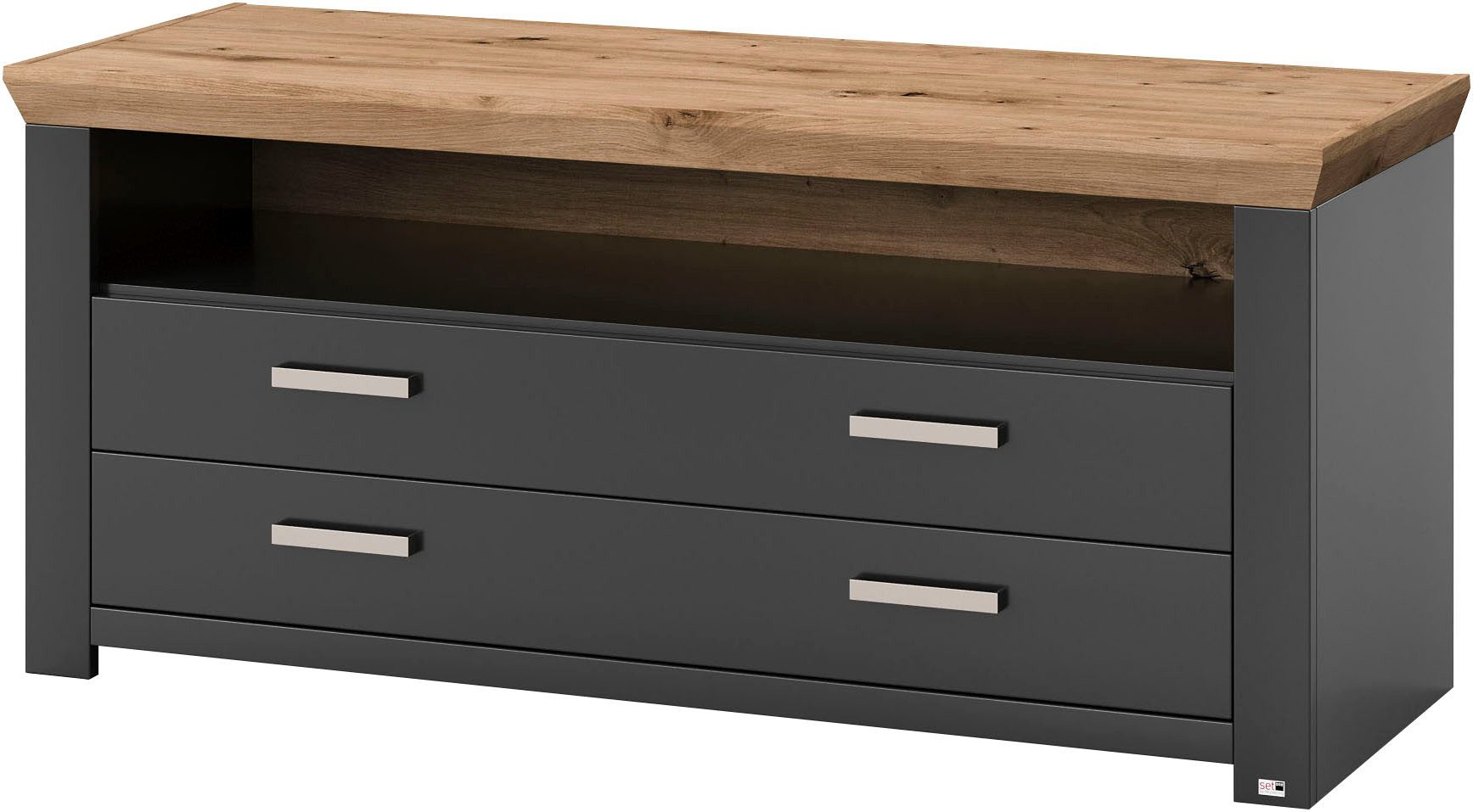 set one by Musterring Tv-meubel York Type 32, met 4 laden, verlichting optioneel, breedte 140 cm