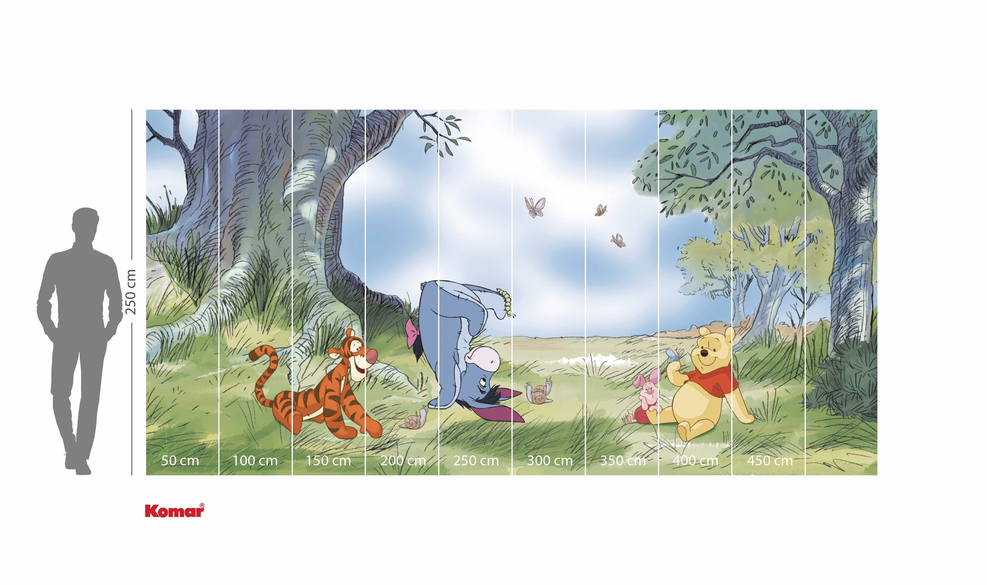 Komar Kinderbehang Disney Winnie the Pooh Friendly Day (1 stuk)