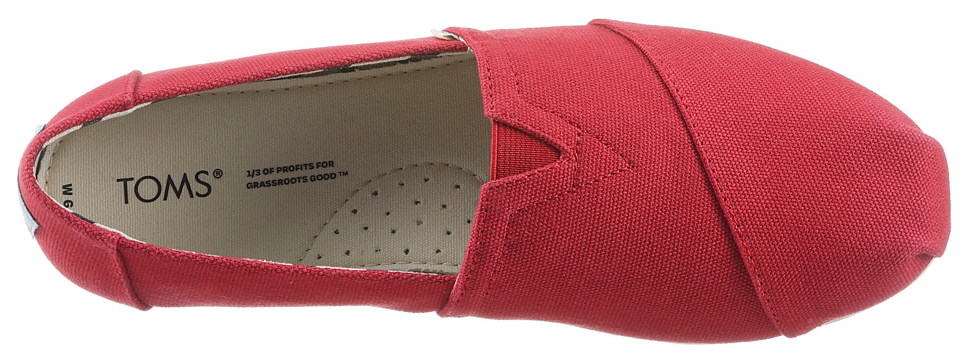 TOMS Espadrilles Alpargata met kleine stretchinzet