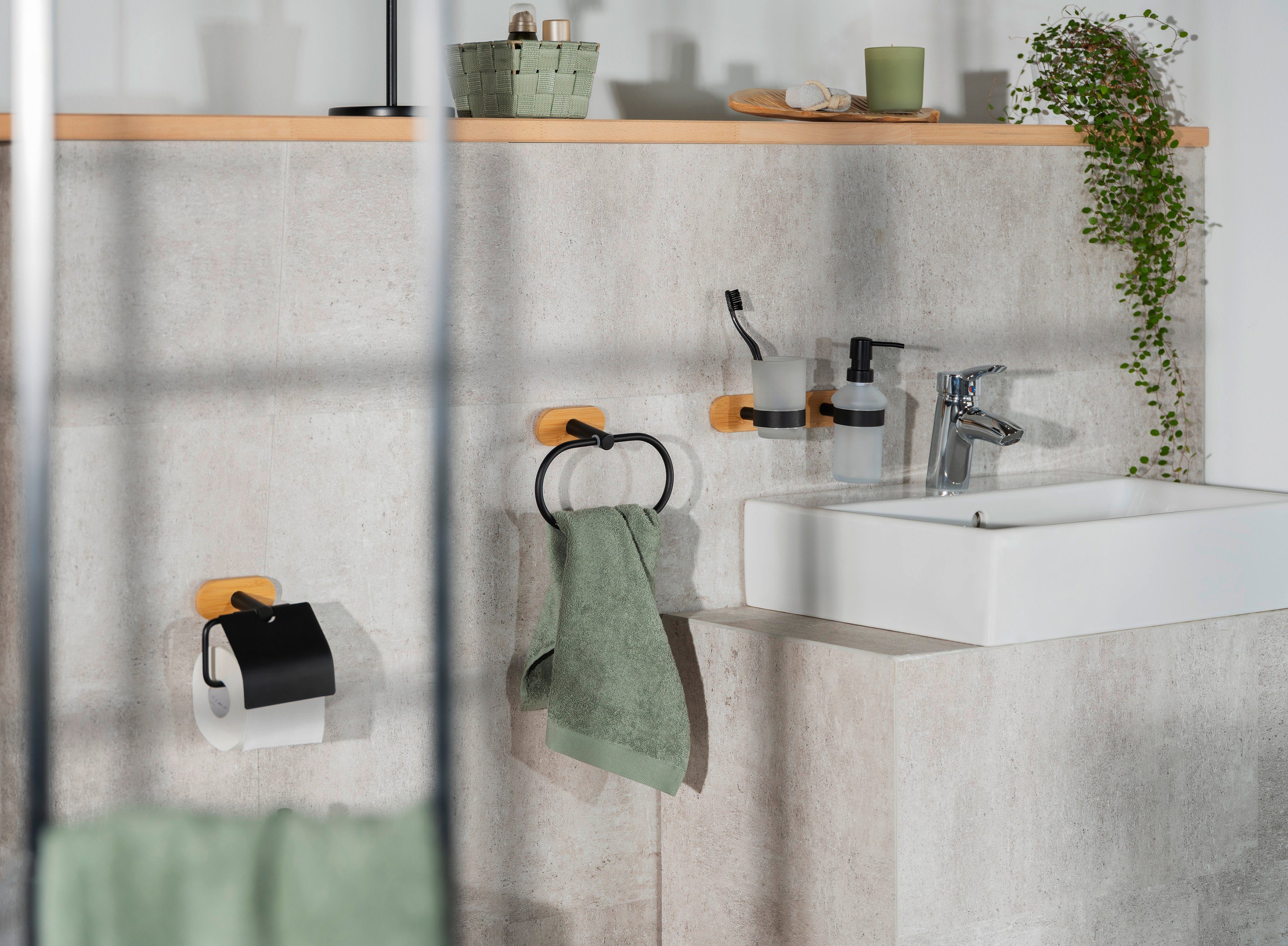 WENKO Handdoekring Turbo-Loc® Orea bevestigen zonder boren