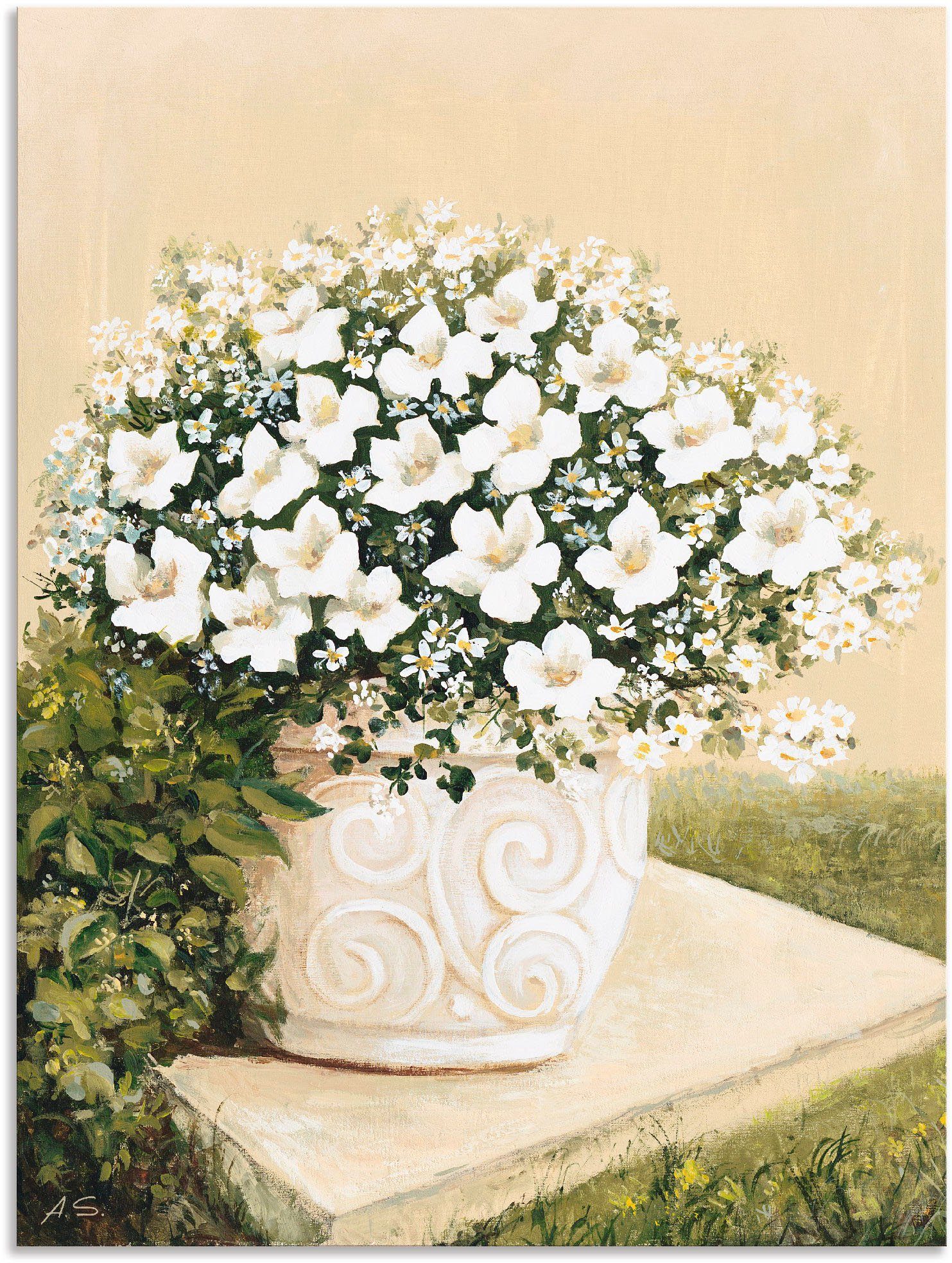 Artland Artprint Bloempot I als artprint van aluminium, artprint voor buiten, artprint op linnen, poster in verschillende maten. maten foto
