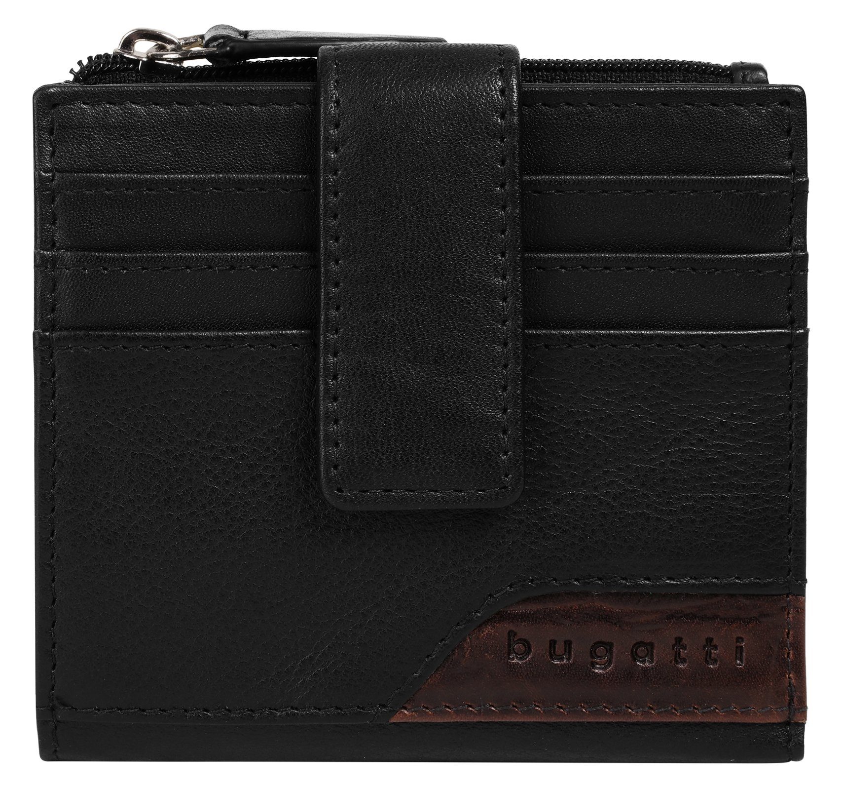 Bugatti Portemonnee CORSO DELUXE unisex portemonnees zwart