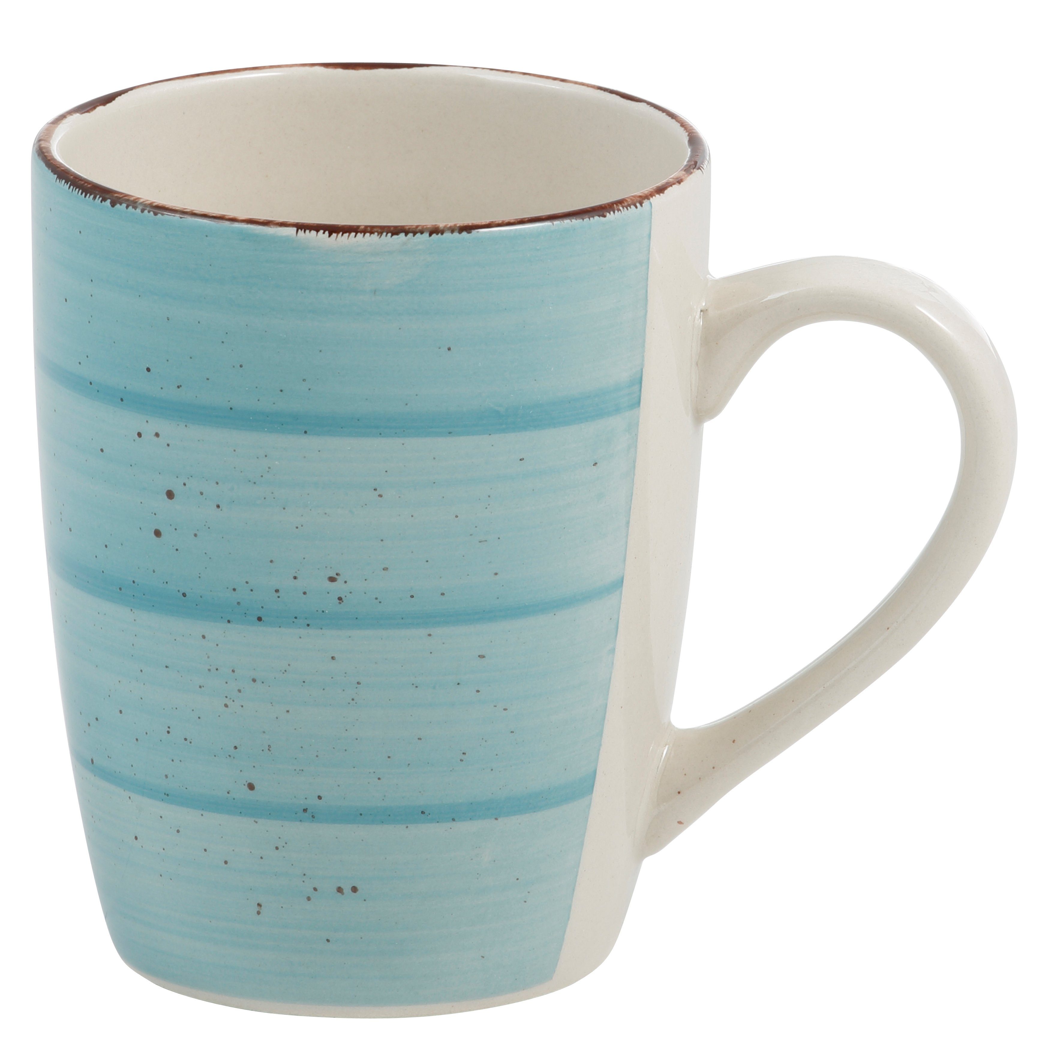 Home affaire Combi-servies Serviesset, Verceia servies Kwaststreek-decor, met de hand geschilderd, 33 delen (set, 33-delig)