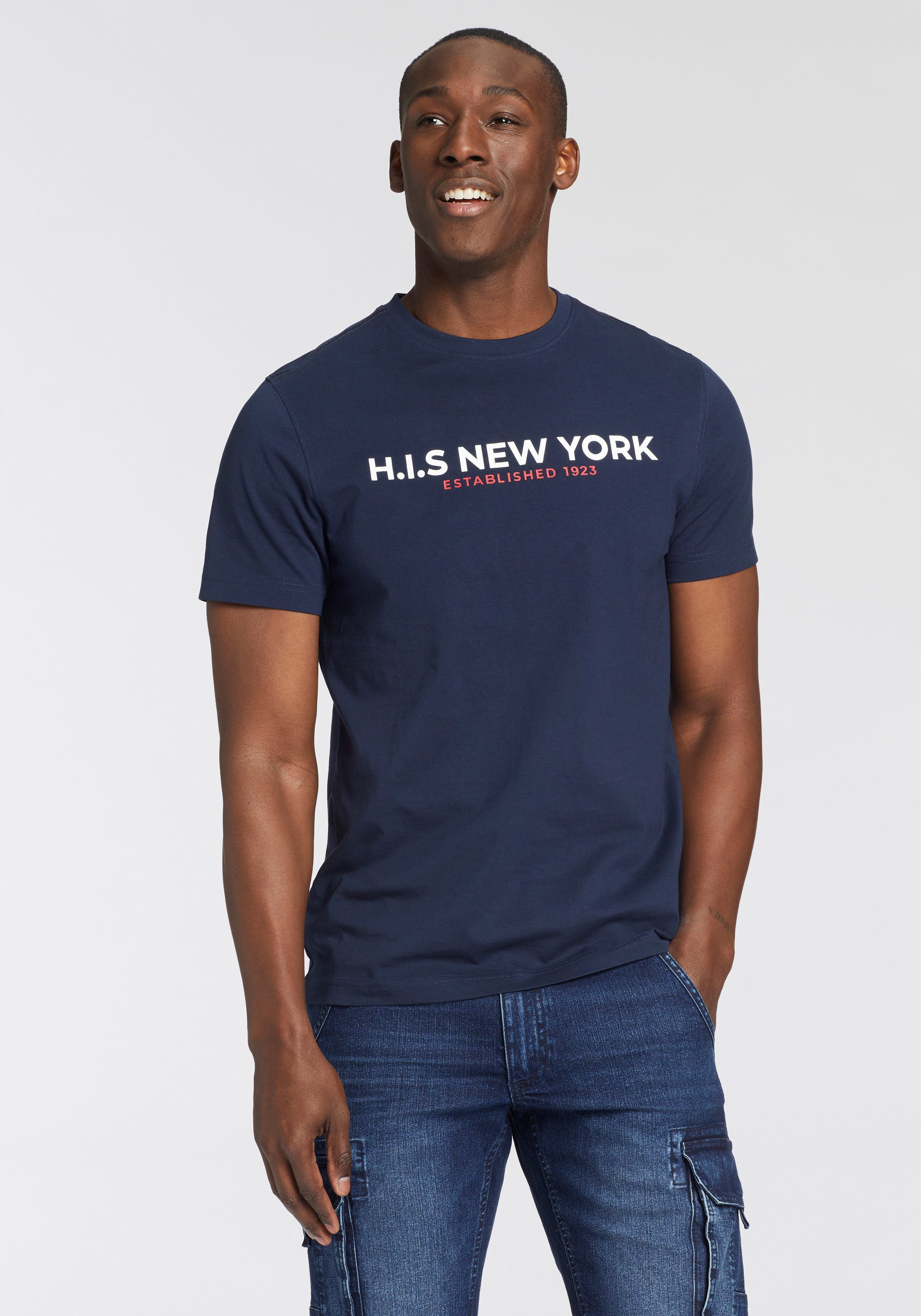 H.I.S T-shirt Met grote frontprint