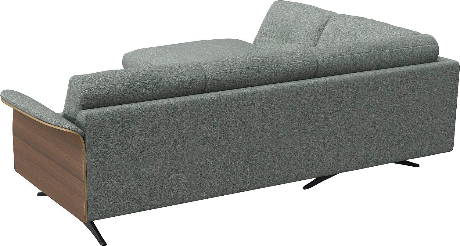 FLEXLUX Hoekbank Glow, super comfortabel door hoogwaardige zitconstructie met binnenvering, L-vorm